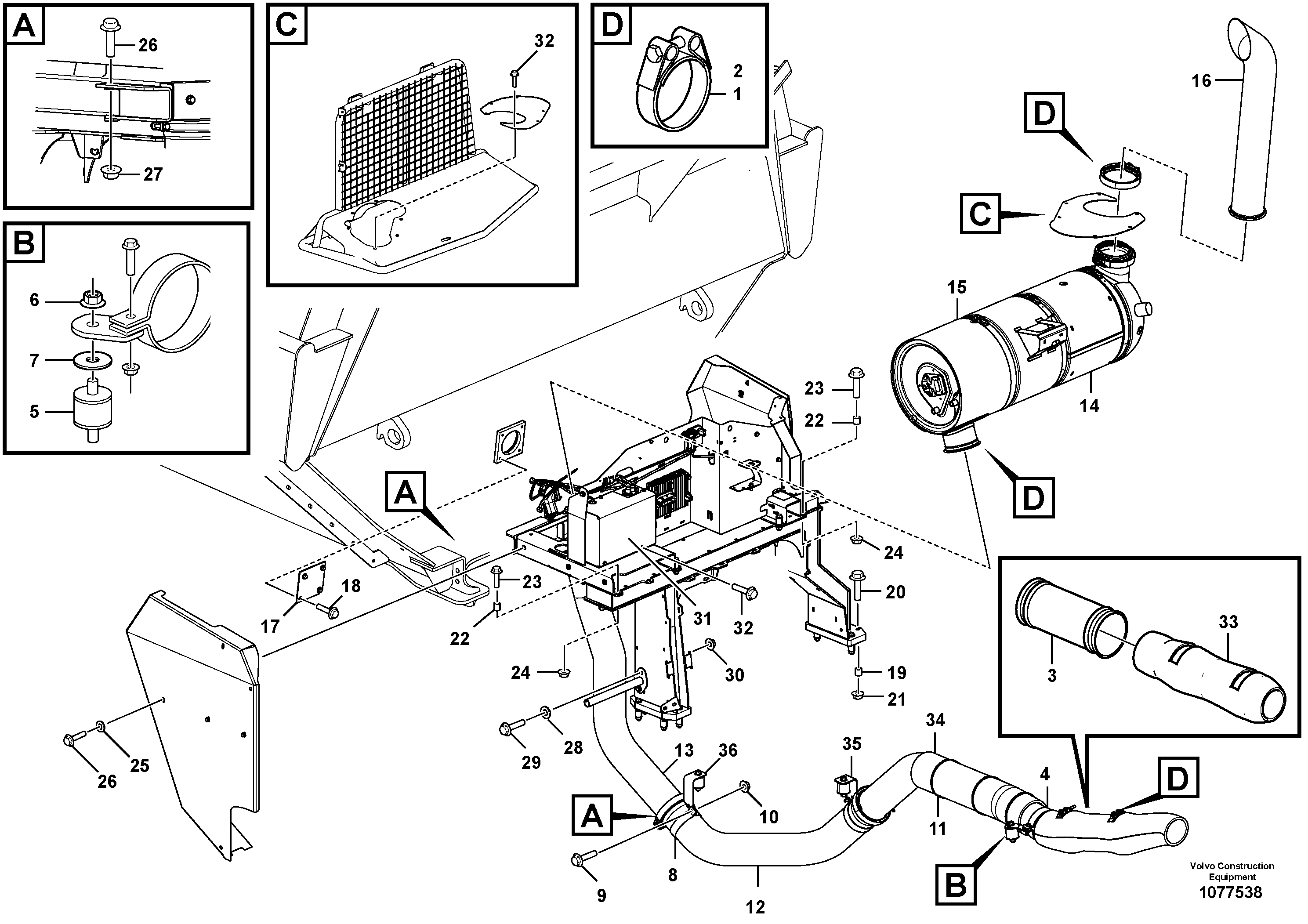 Axle Casing VOE15153072 VOLVO