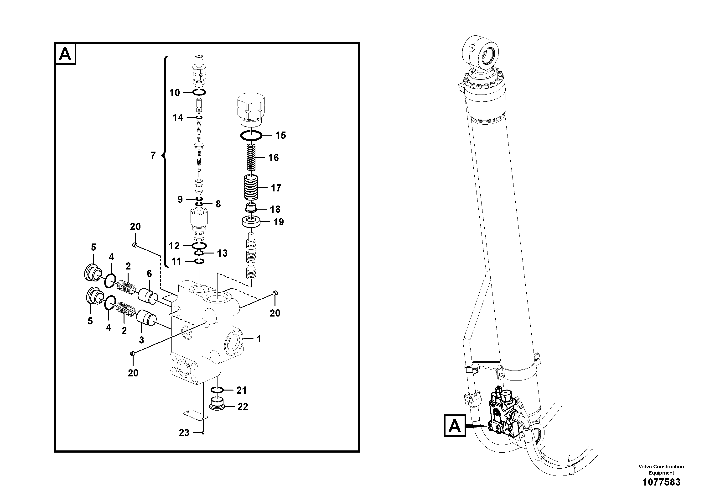 Valve block VOE14570851 VOLVO