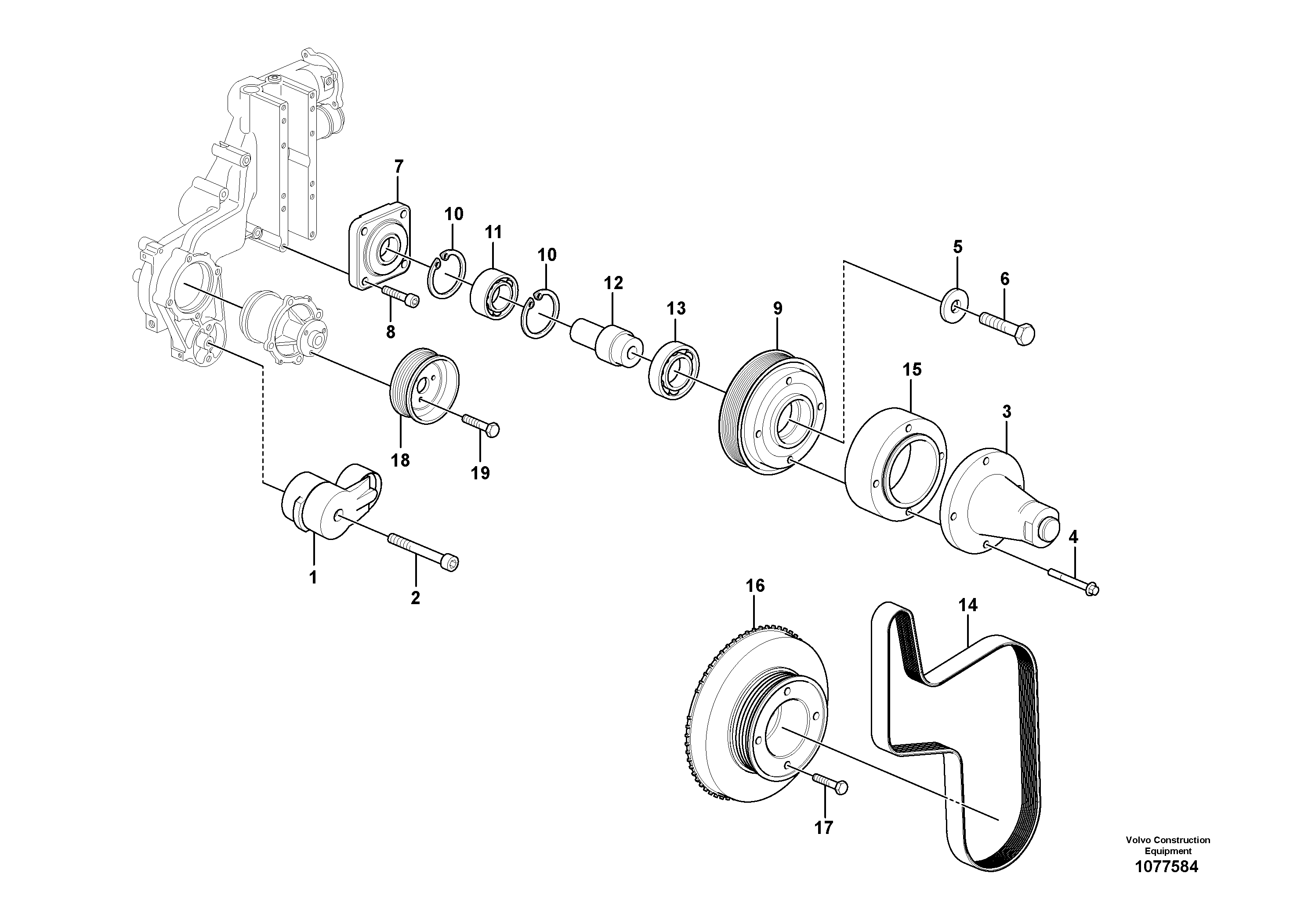 Mounting rail VOE996458 VOLVO