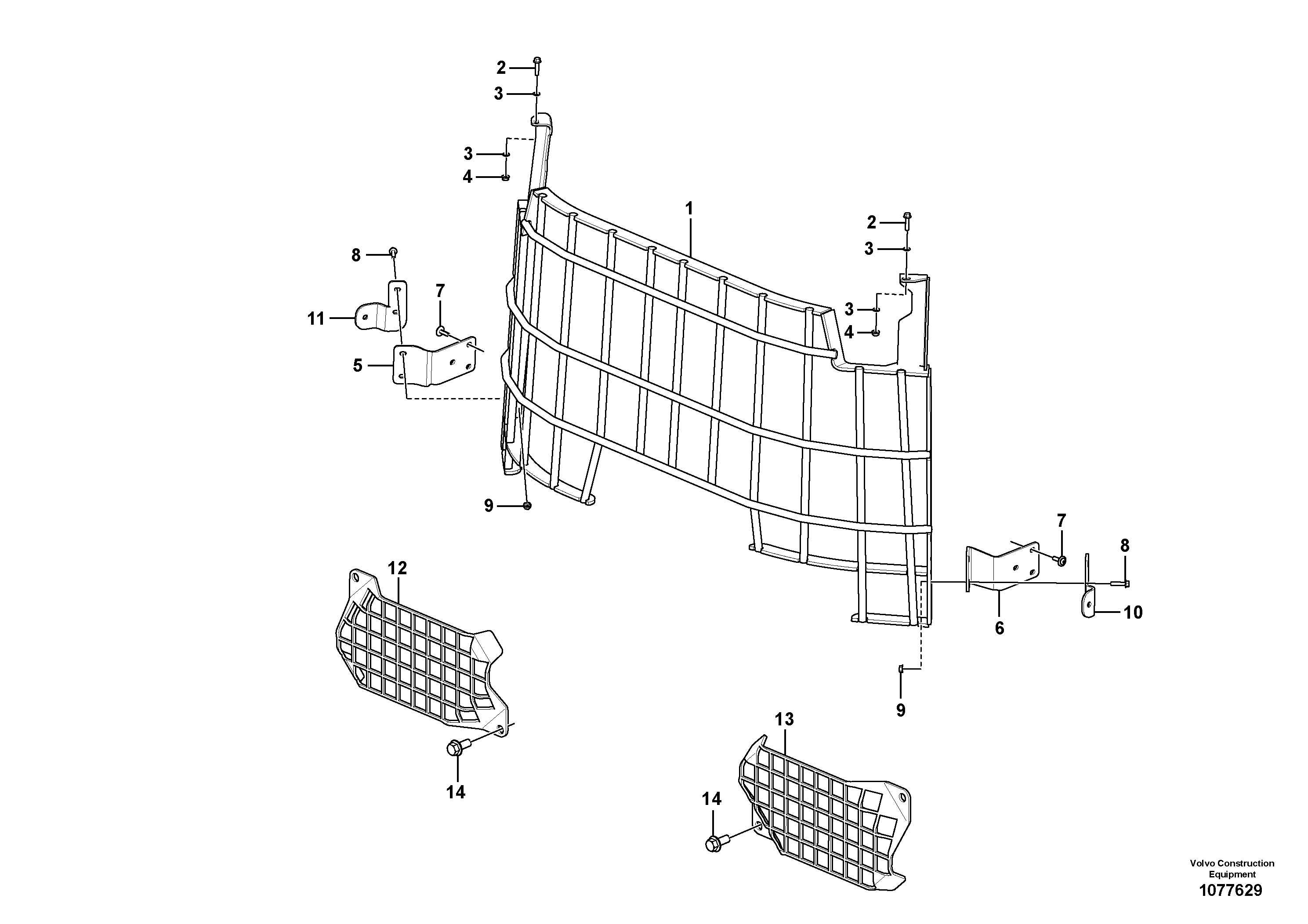Seat frame VOE15223809 VOLVO