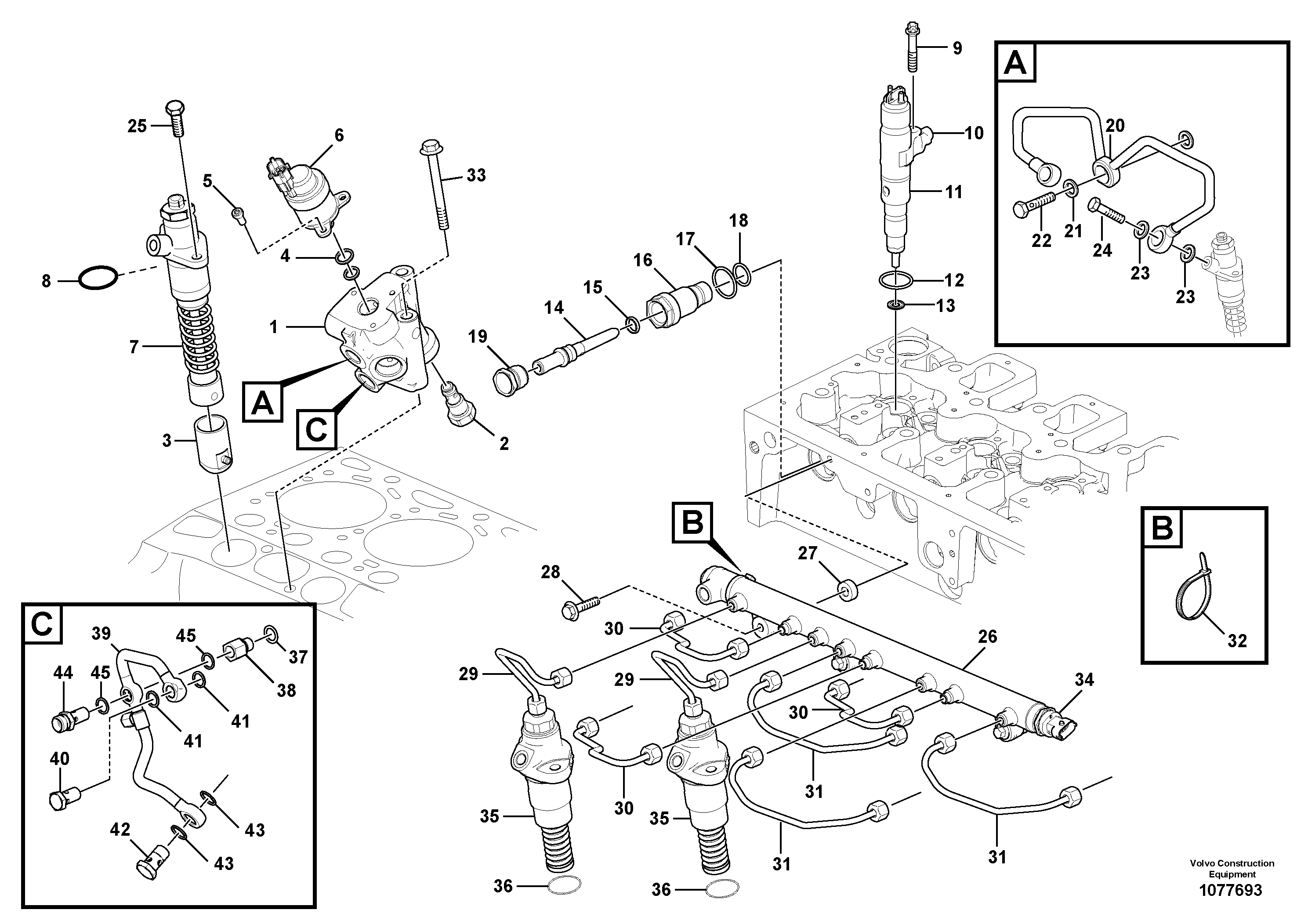 Steering-brake valve VOE22384311 VOLVO