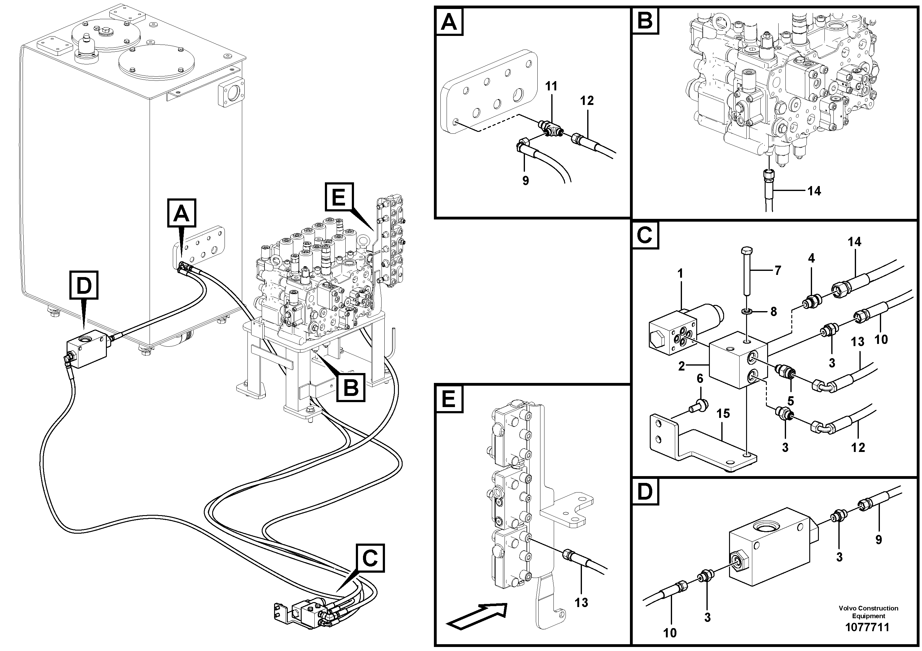 Timing gear casing VOE937593 VOLVO