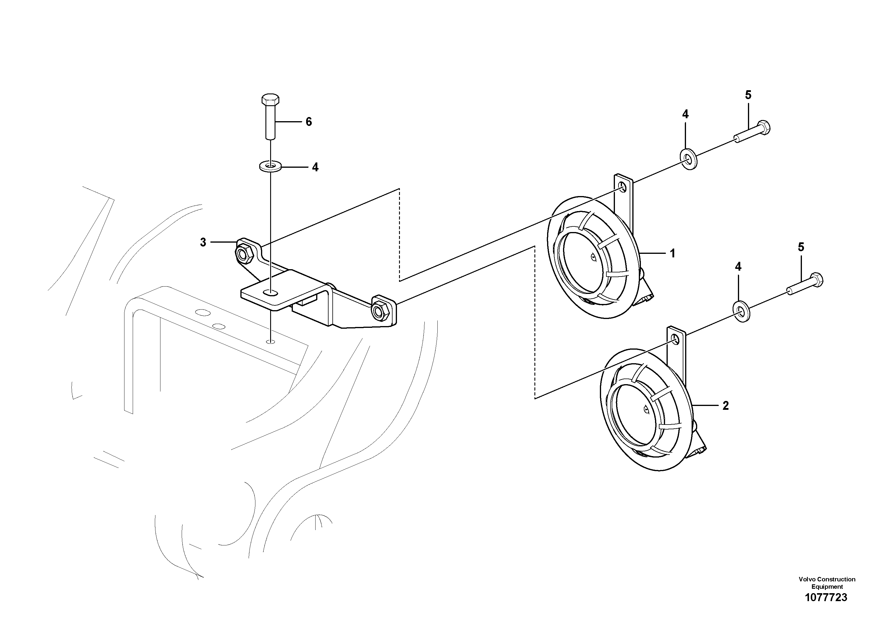 Seat frame RM/VOE14698245 VOLVO