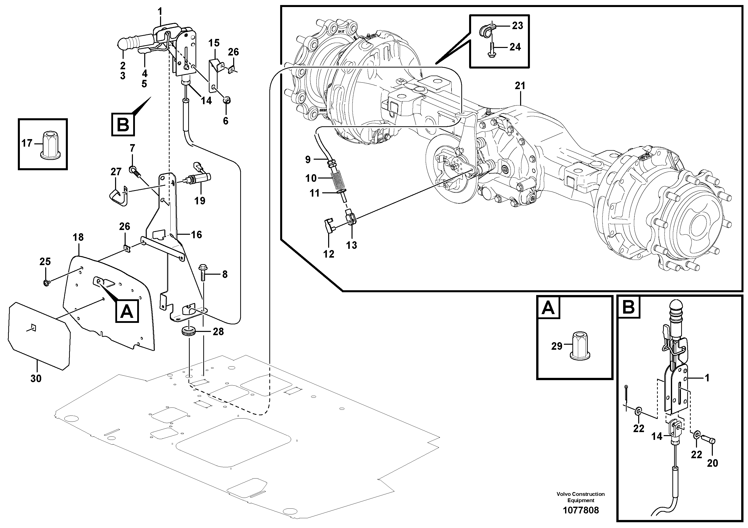 Seat frame VOE15188060 VOLVO