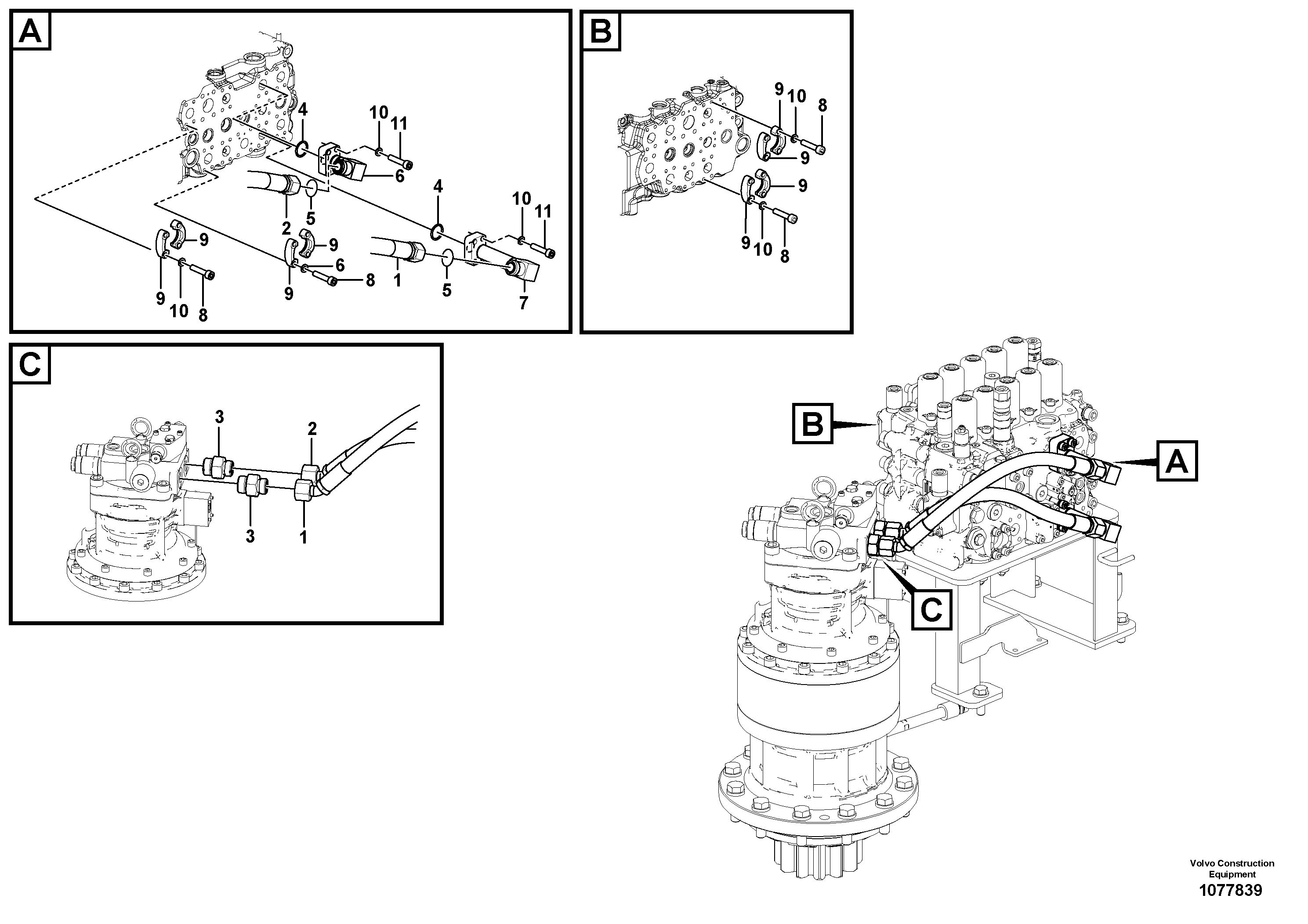 Timing gear casing VOE15801006 VOLVO