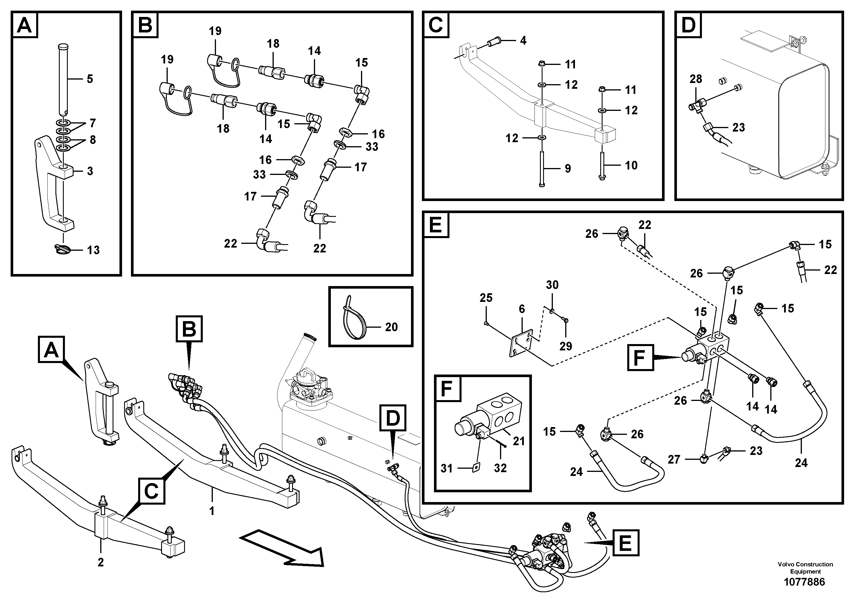 Mounting rail VOE11306013 VOLVO