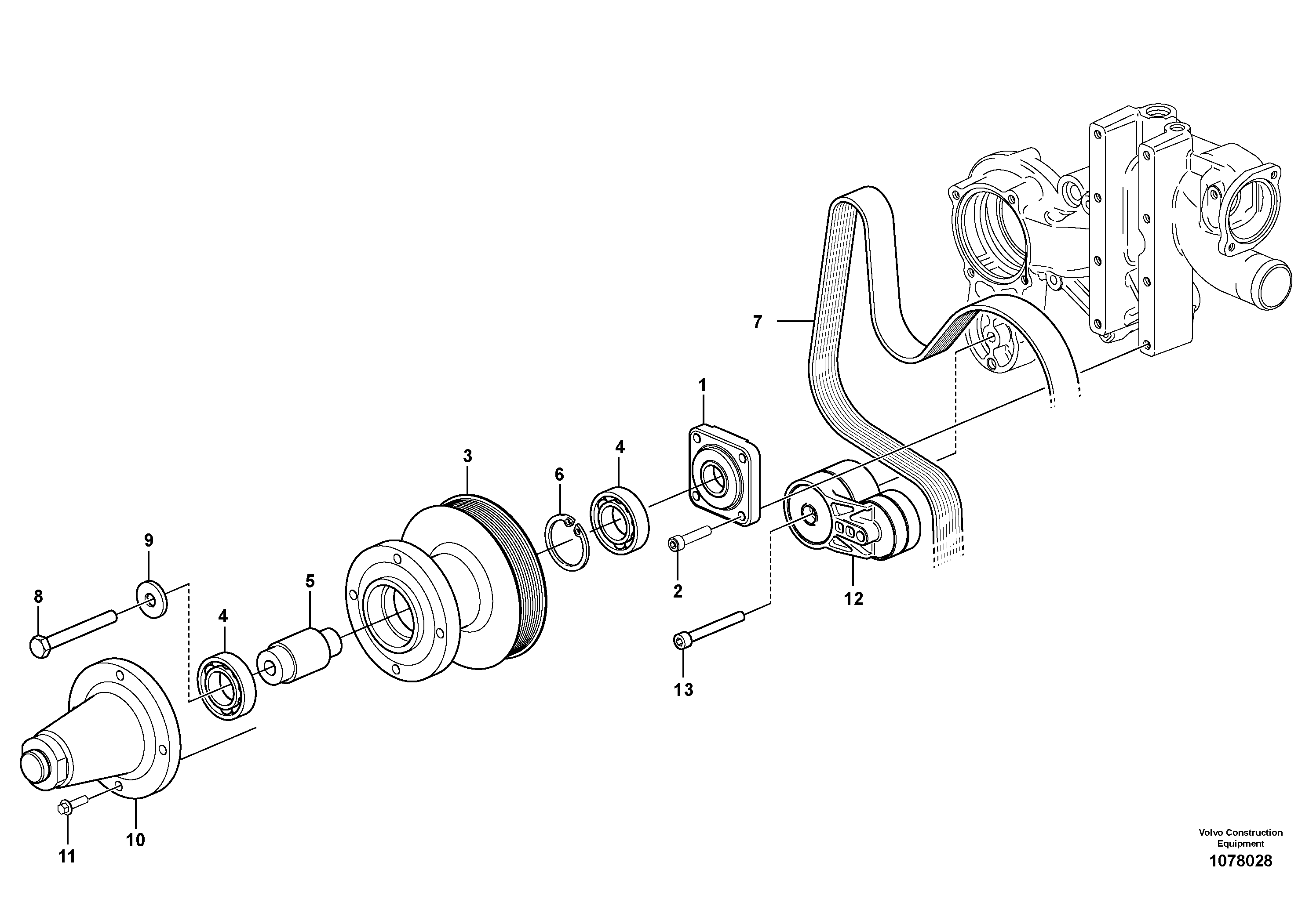 Mounting rail VOE996775 VOLVO