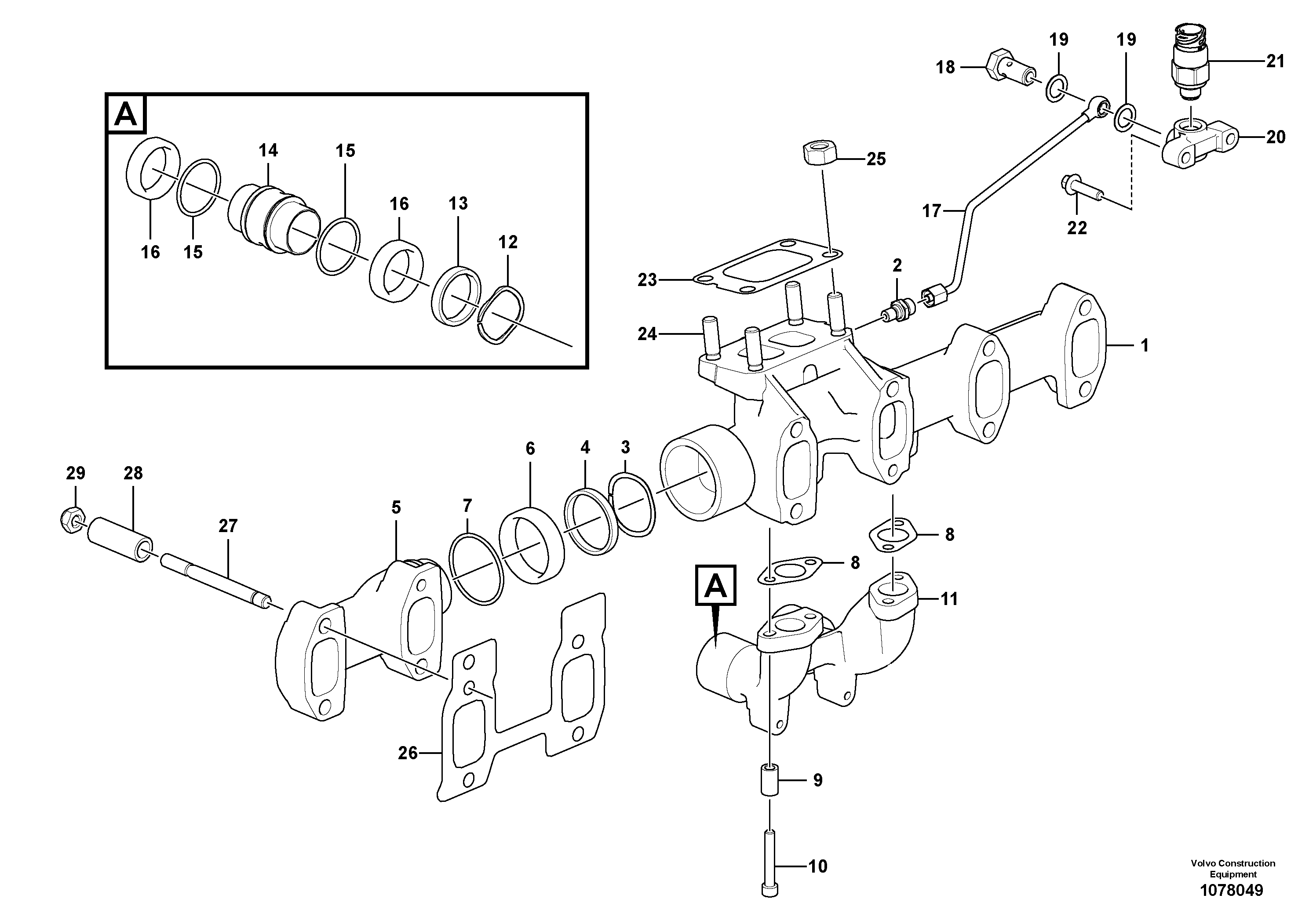 Valve Piston VOE990989 VOLVO
