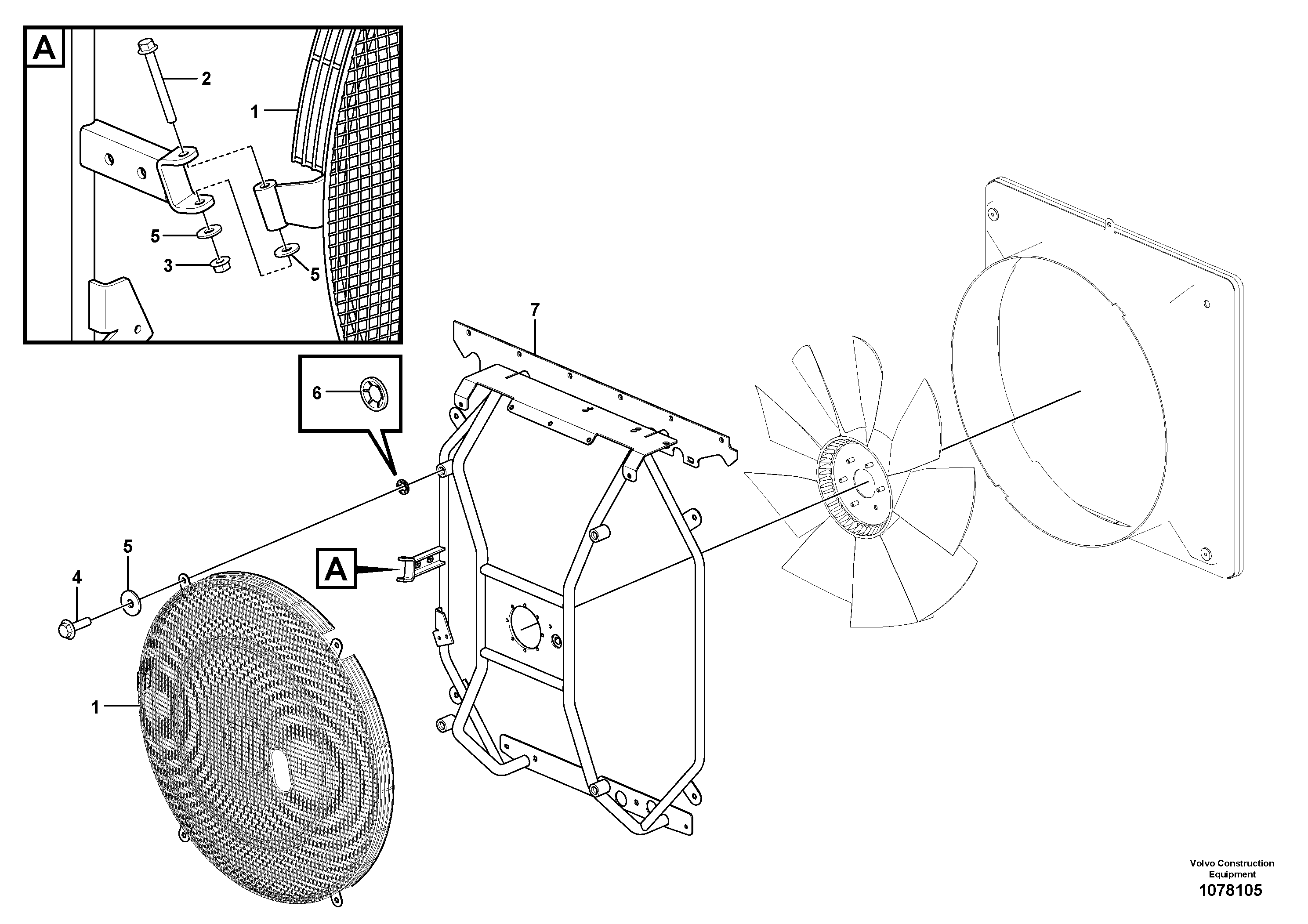 Condenser fitting VOE16875014 VOLVO