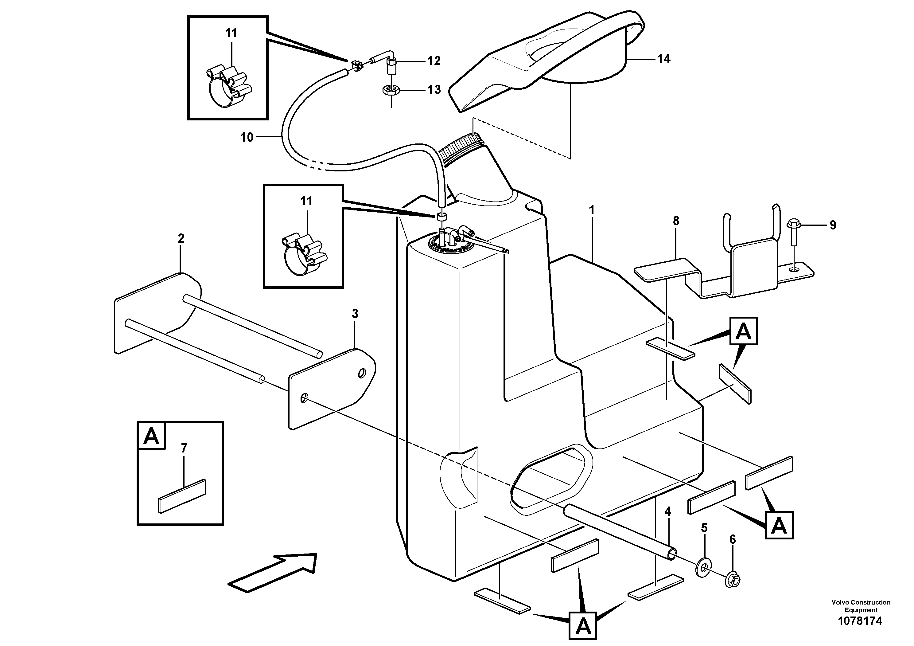 Bracket VOE11808310 VOLVO