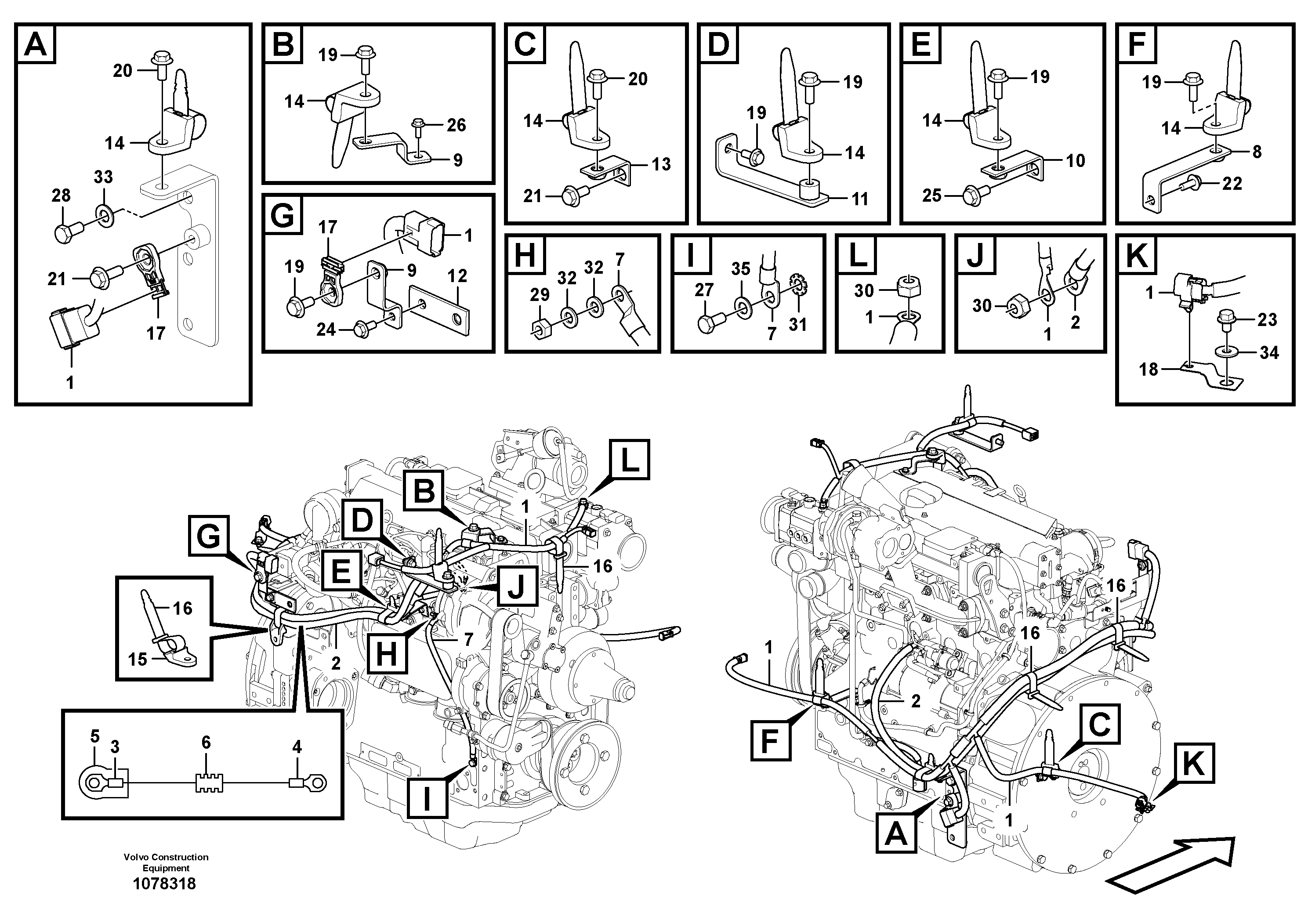 Seat frame VOE14656405 VOLVO
