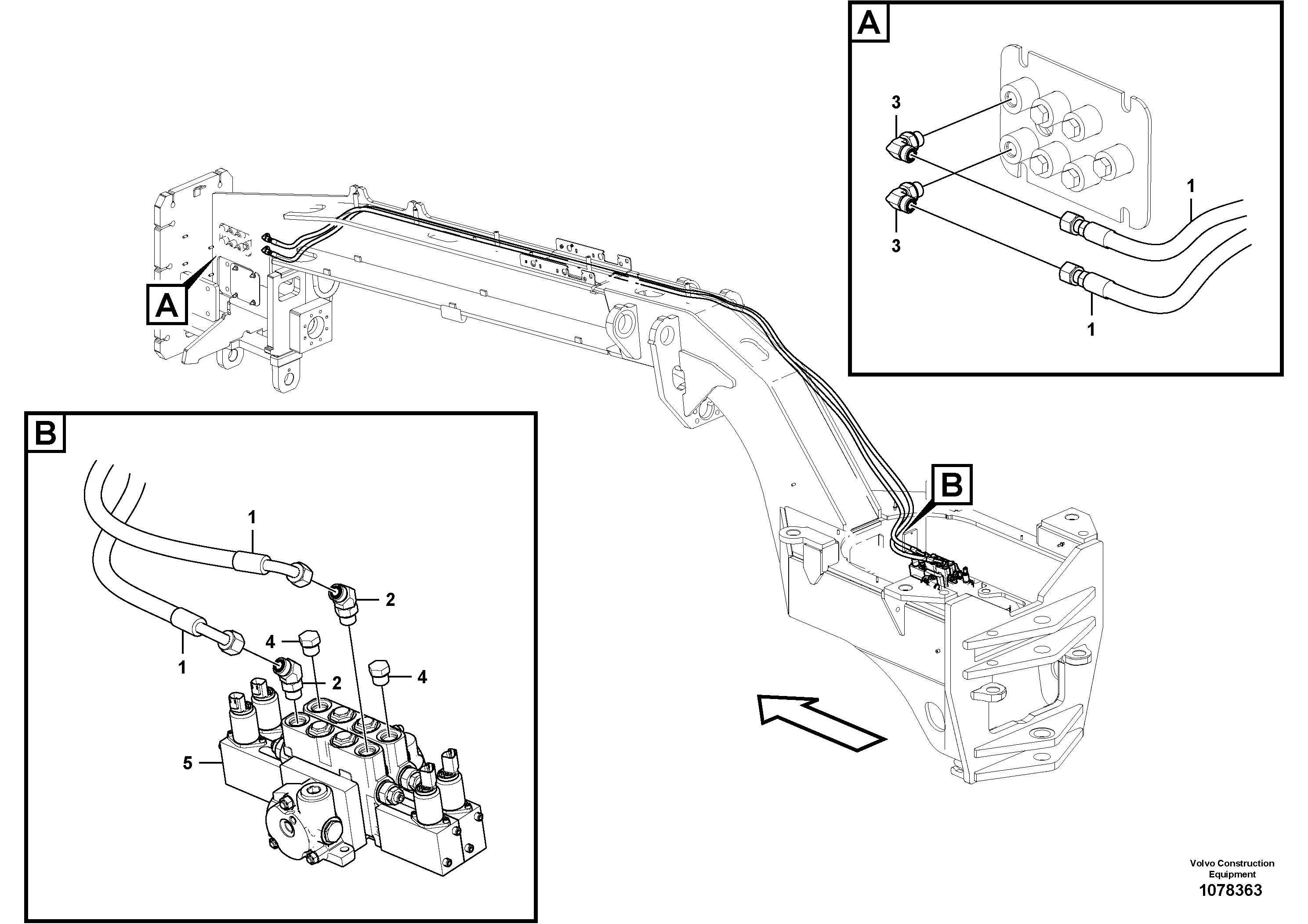 Hydraulic Hose VOE16228608 VOLVO