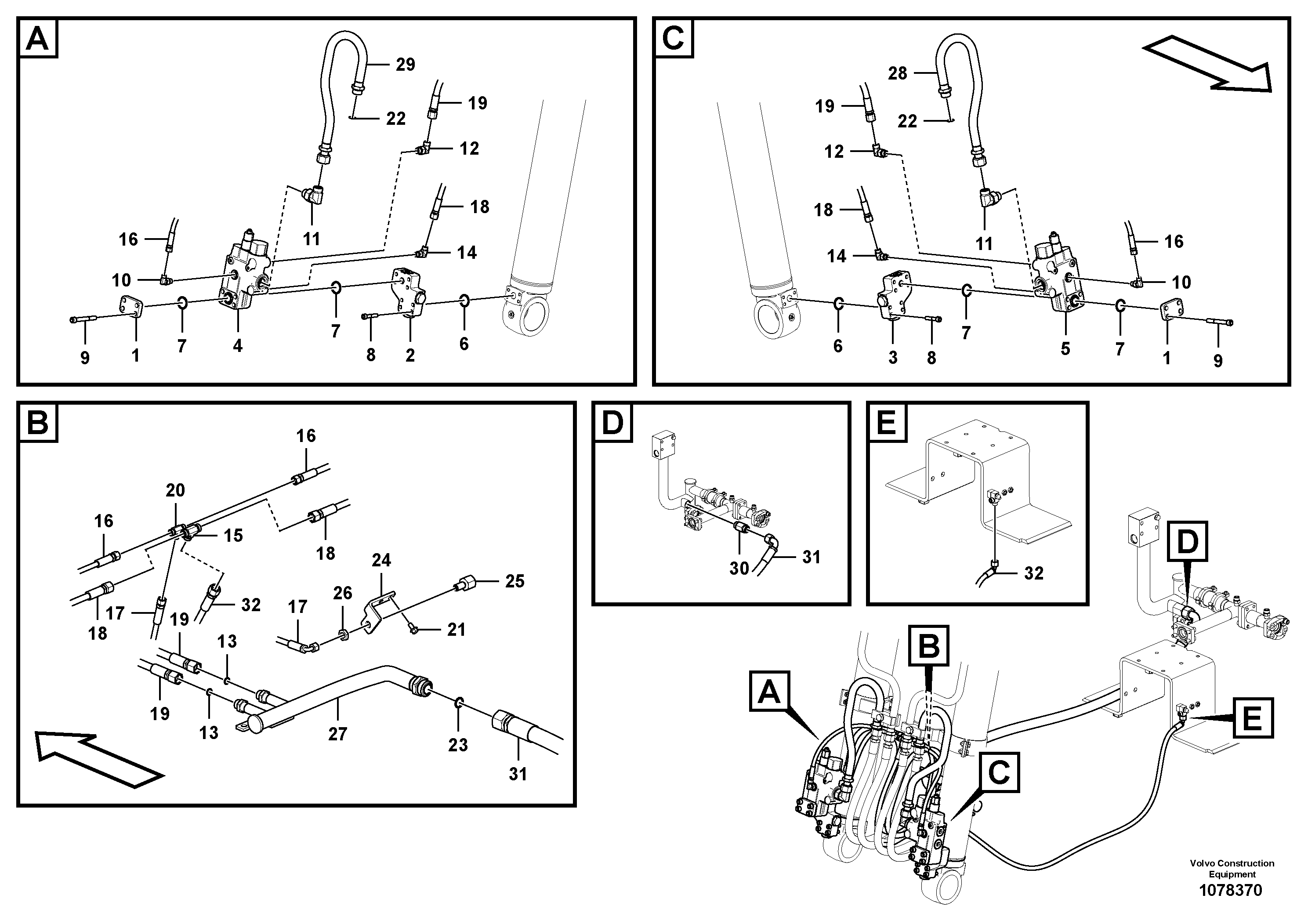 Shaft Guide VOE14709113 VOLVO