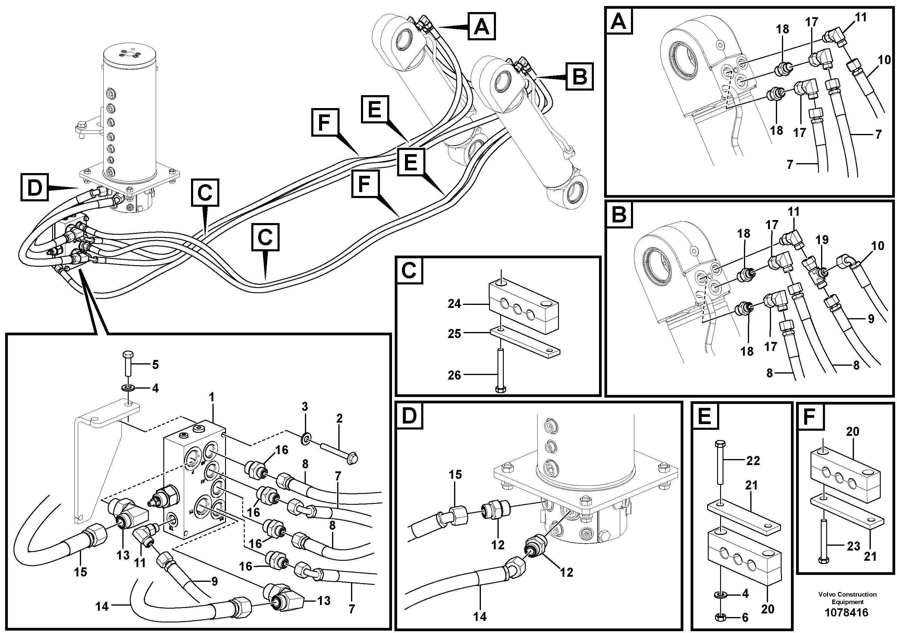 Mounting rail VOE997441 VOLVO