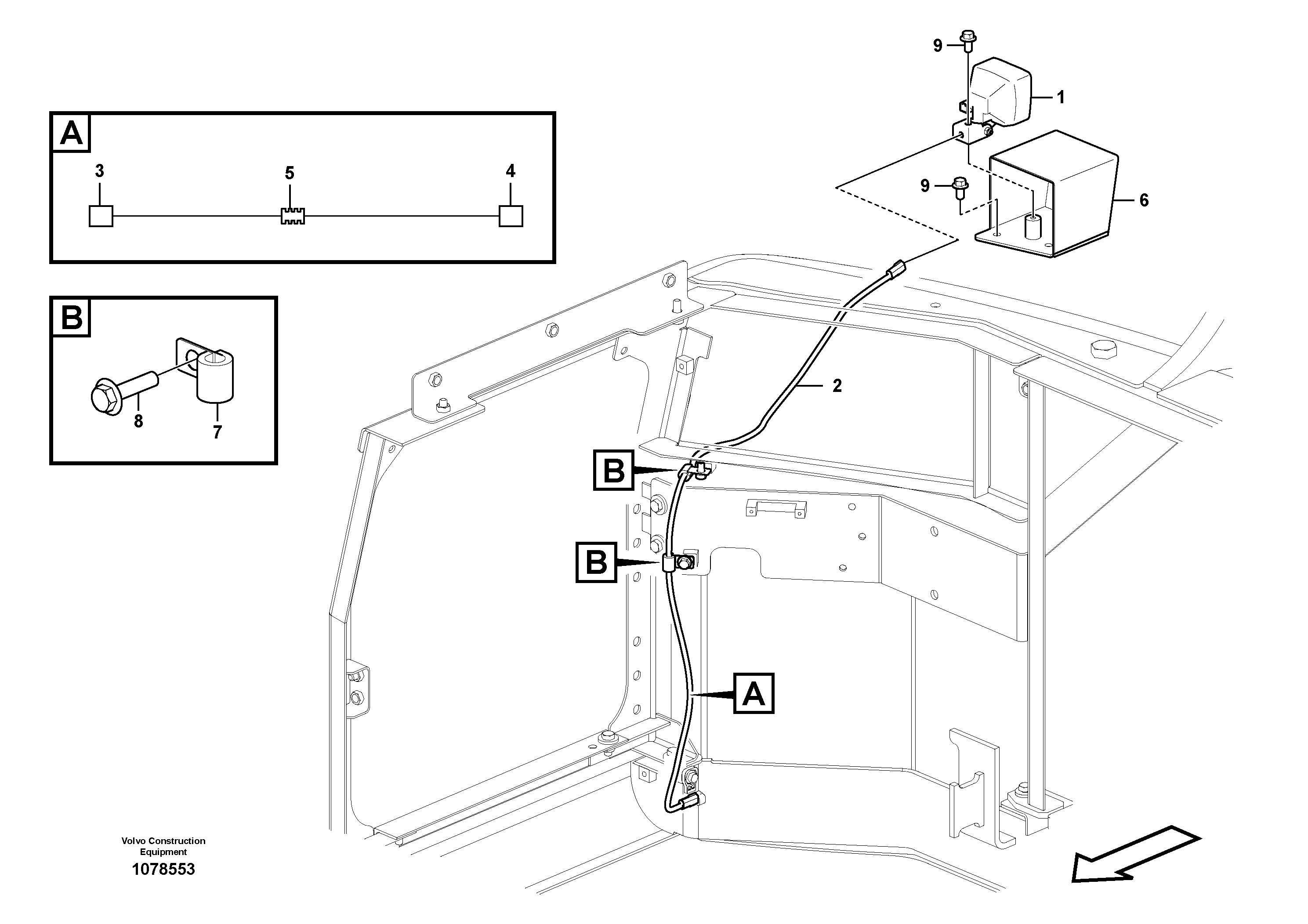 Seat frame VOE14651433 VOLVO