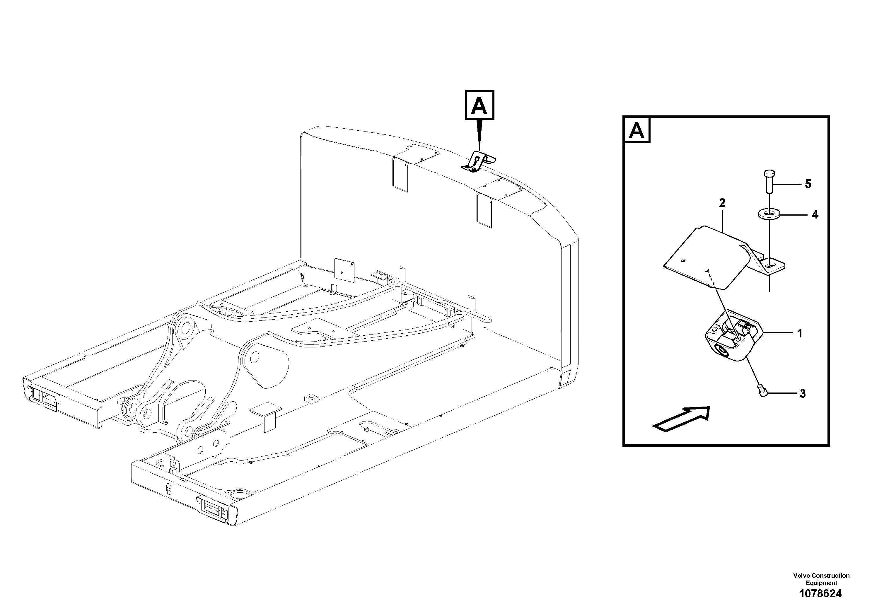 Seat frame VOE14685901 VOLVO