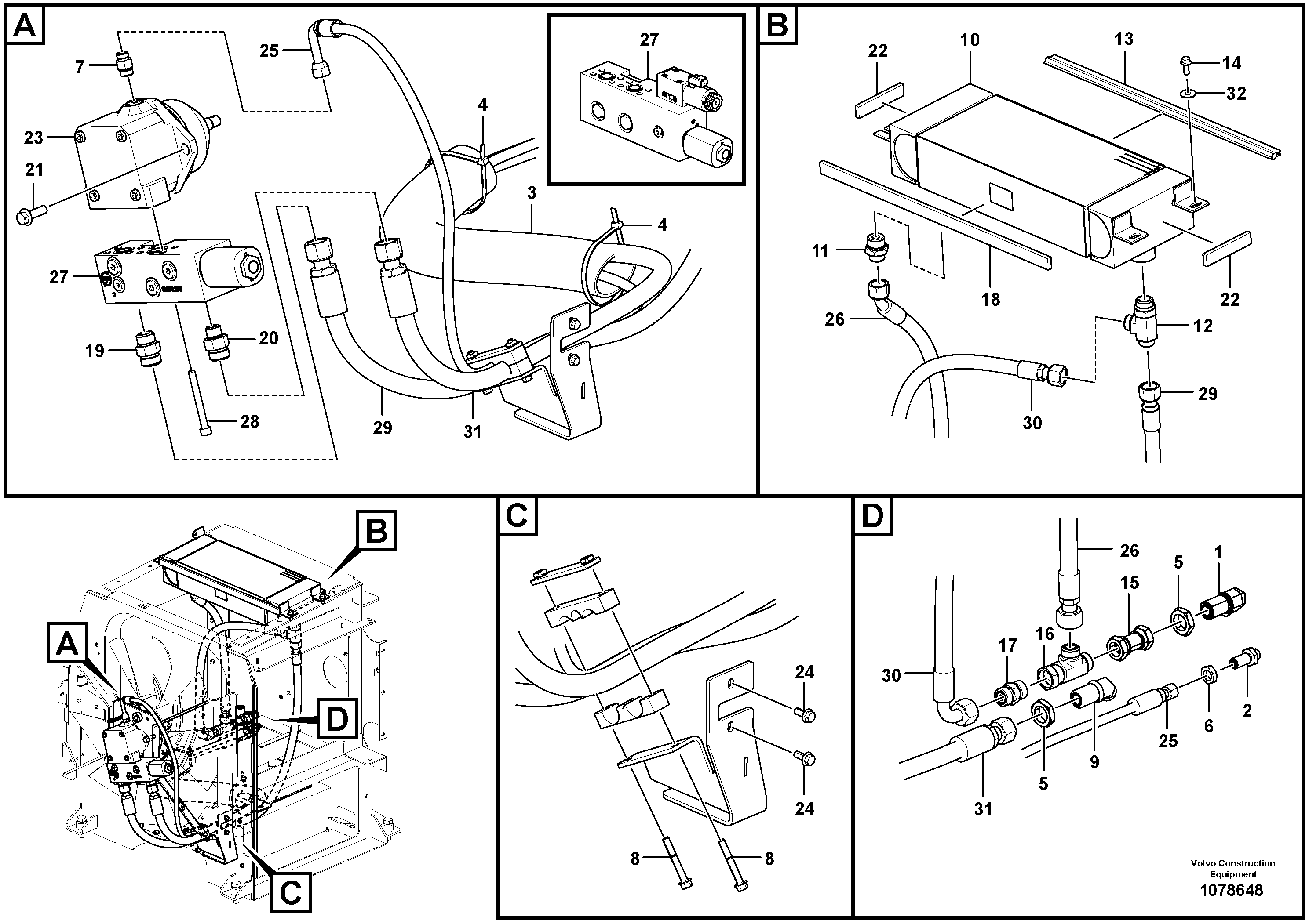 Timing gear casing VOE16240386 VOLVO