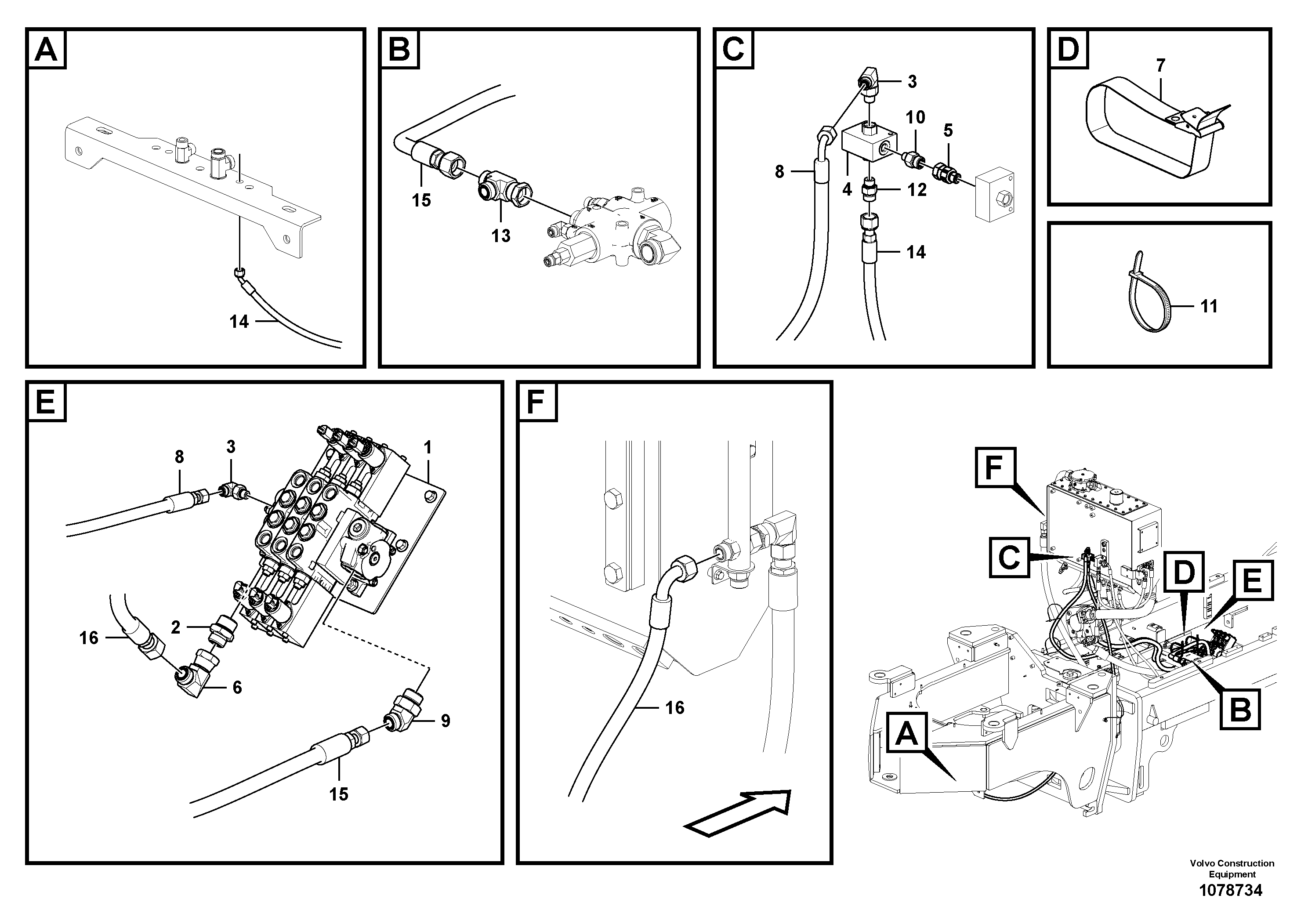 Timing gear casing VOE12745976 VOLVO
