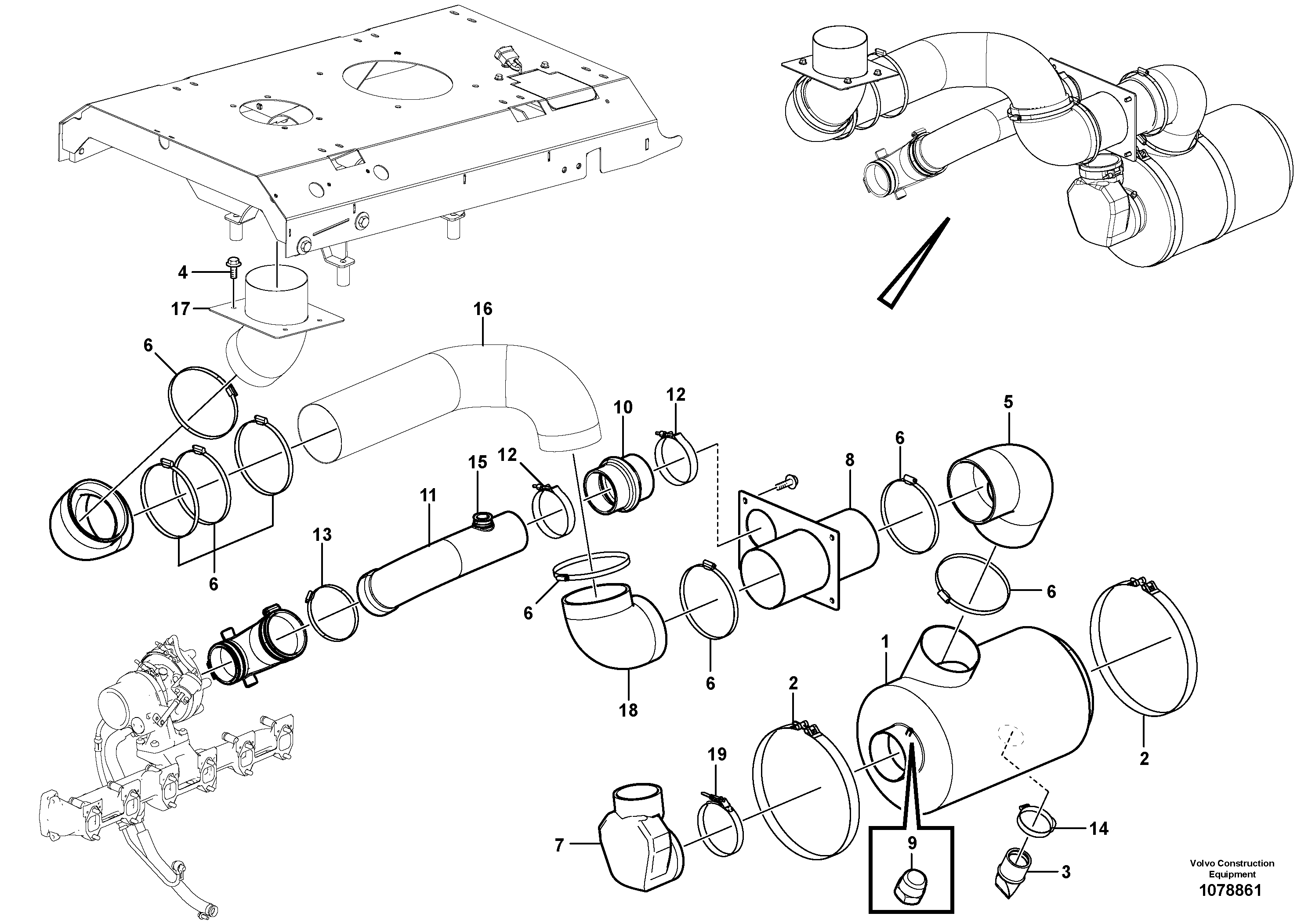 Air Tube VOE16020172 VOLVO