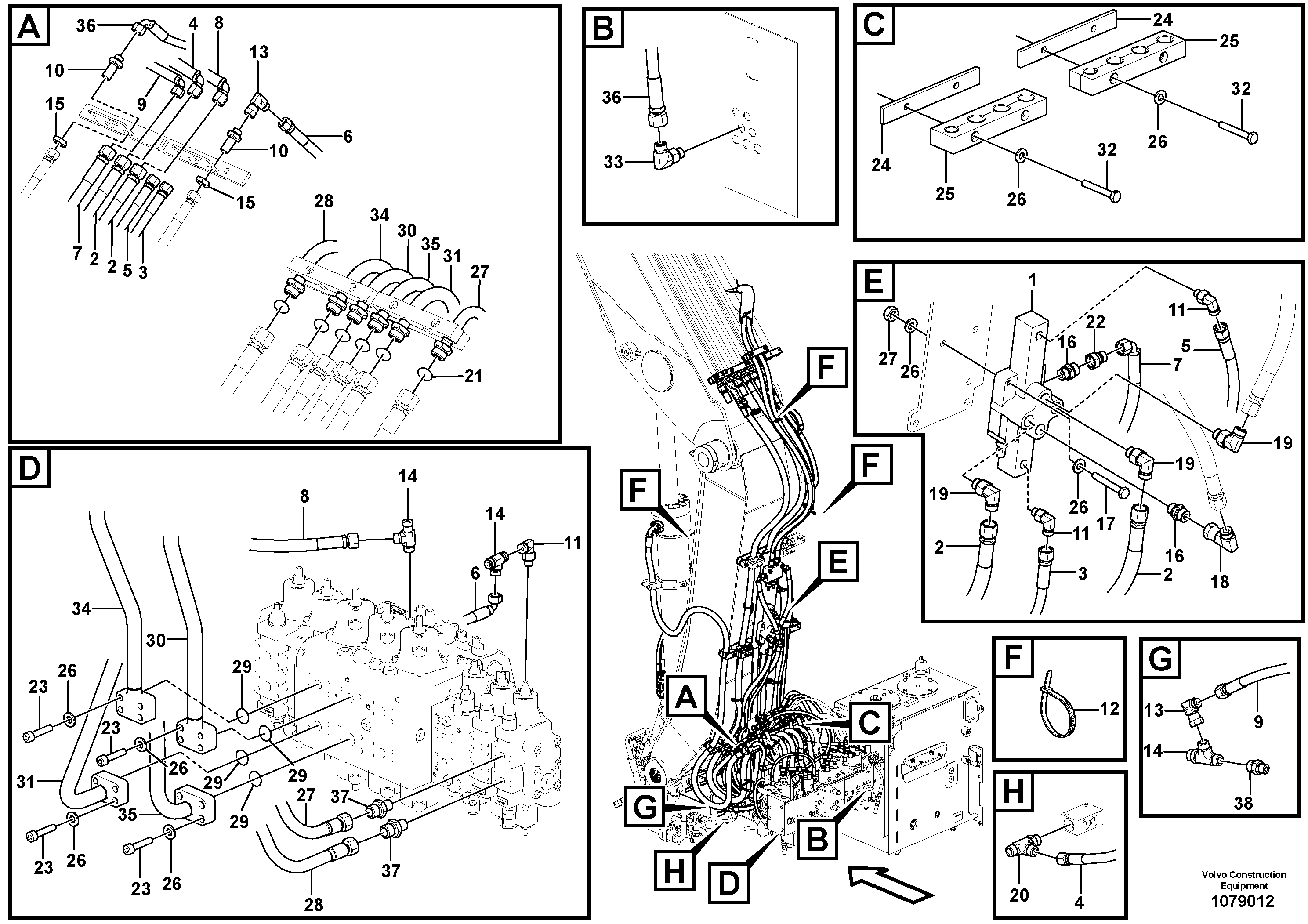 Timing gear casing VOE15801038 VOLVO