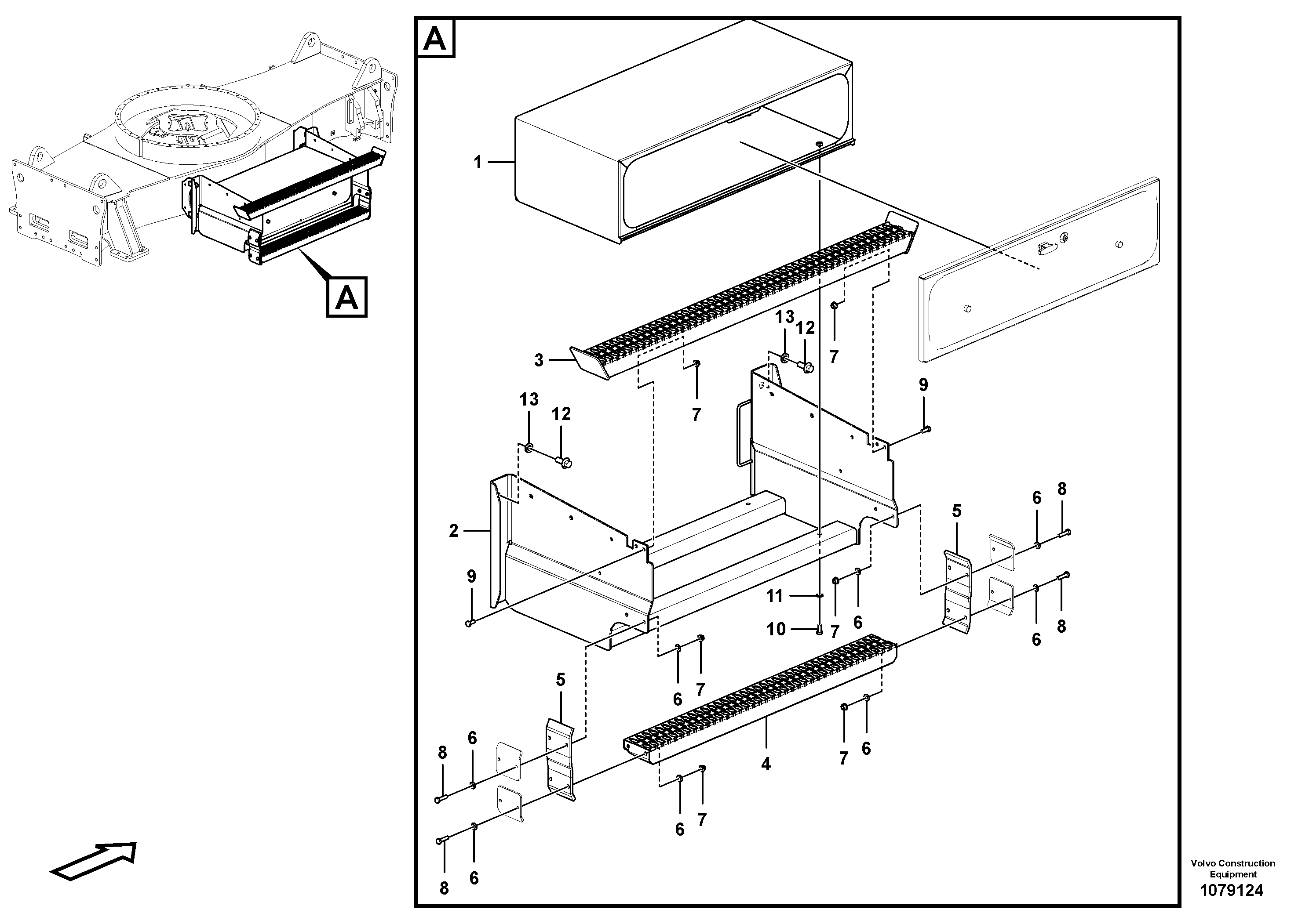 Pedal bracket R.h. VOE14687795 VOLVO