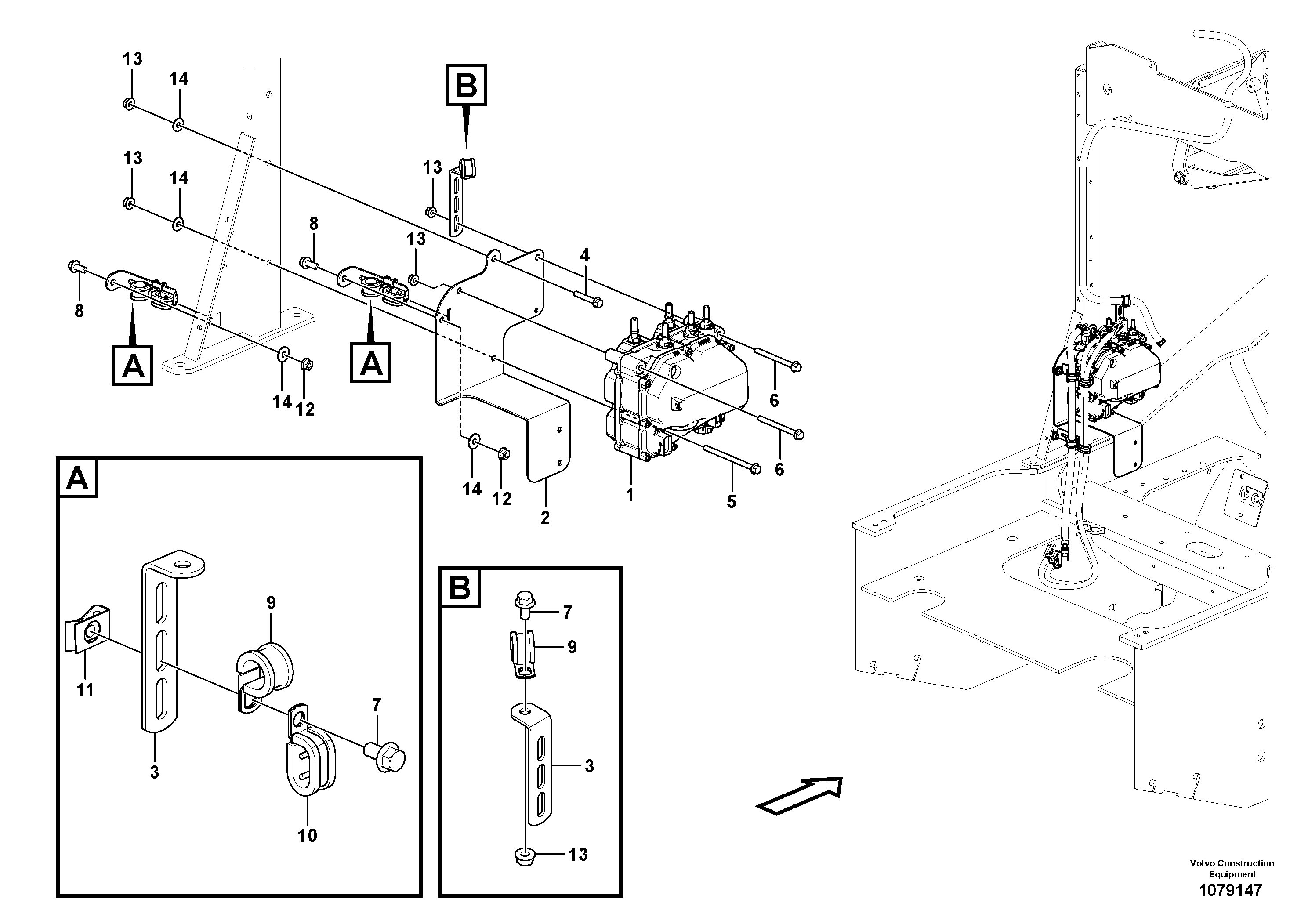 Seat frame VOE16886136 VOLVO