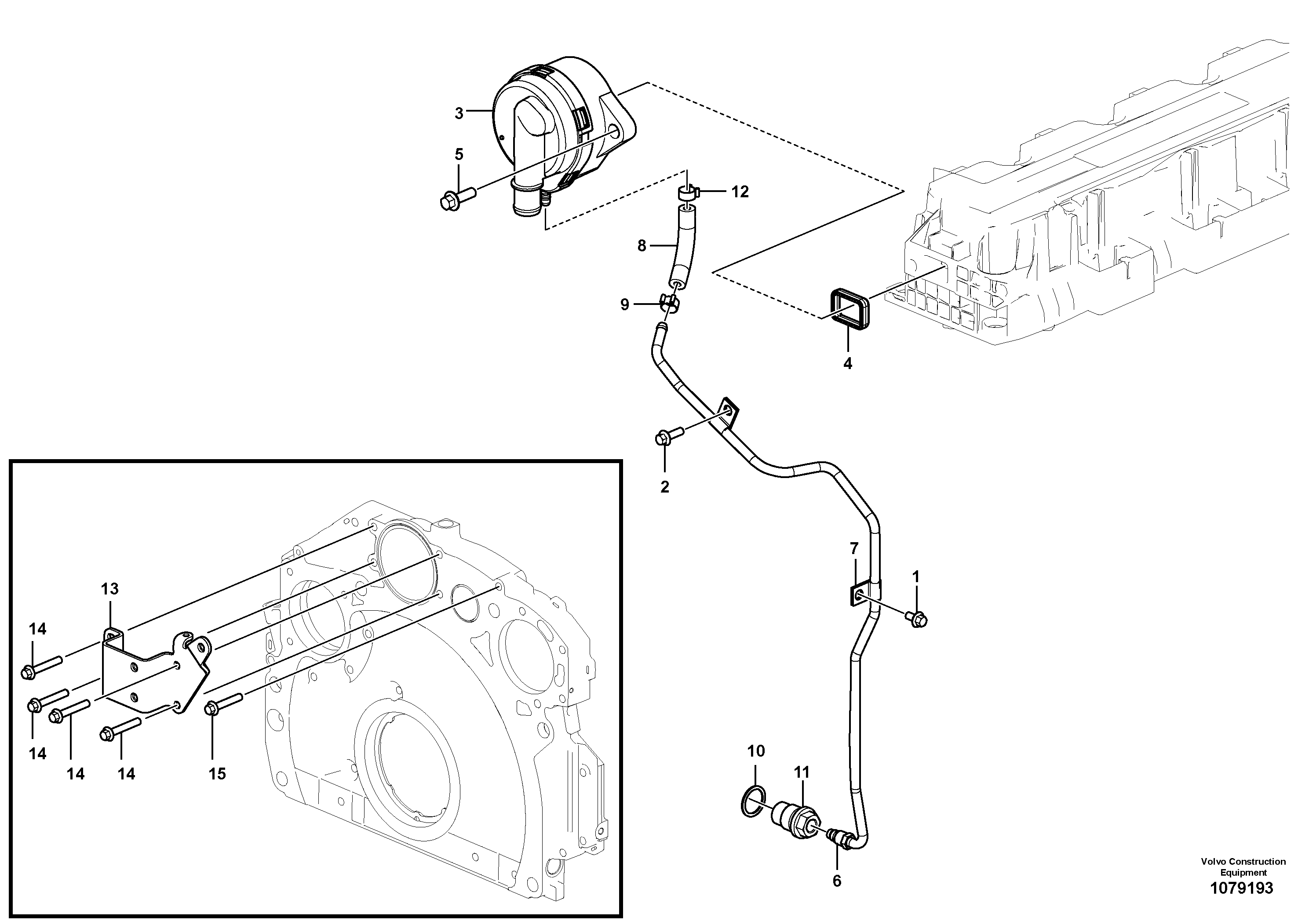 Seat frame VOE22472673 VOLVO