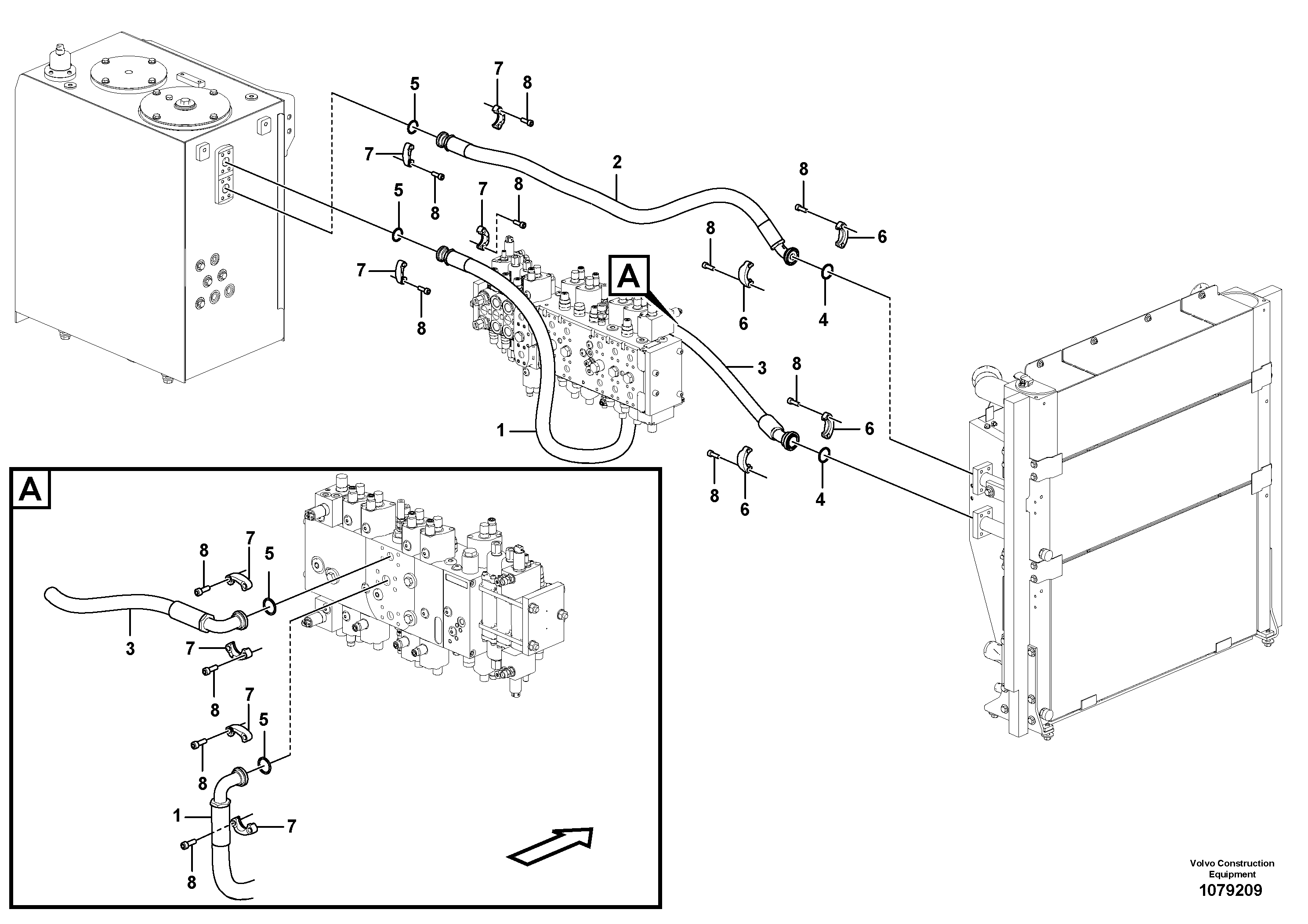 Hose assembly VOE14716907 VOLVO