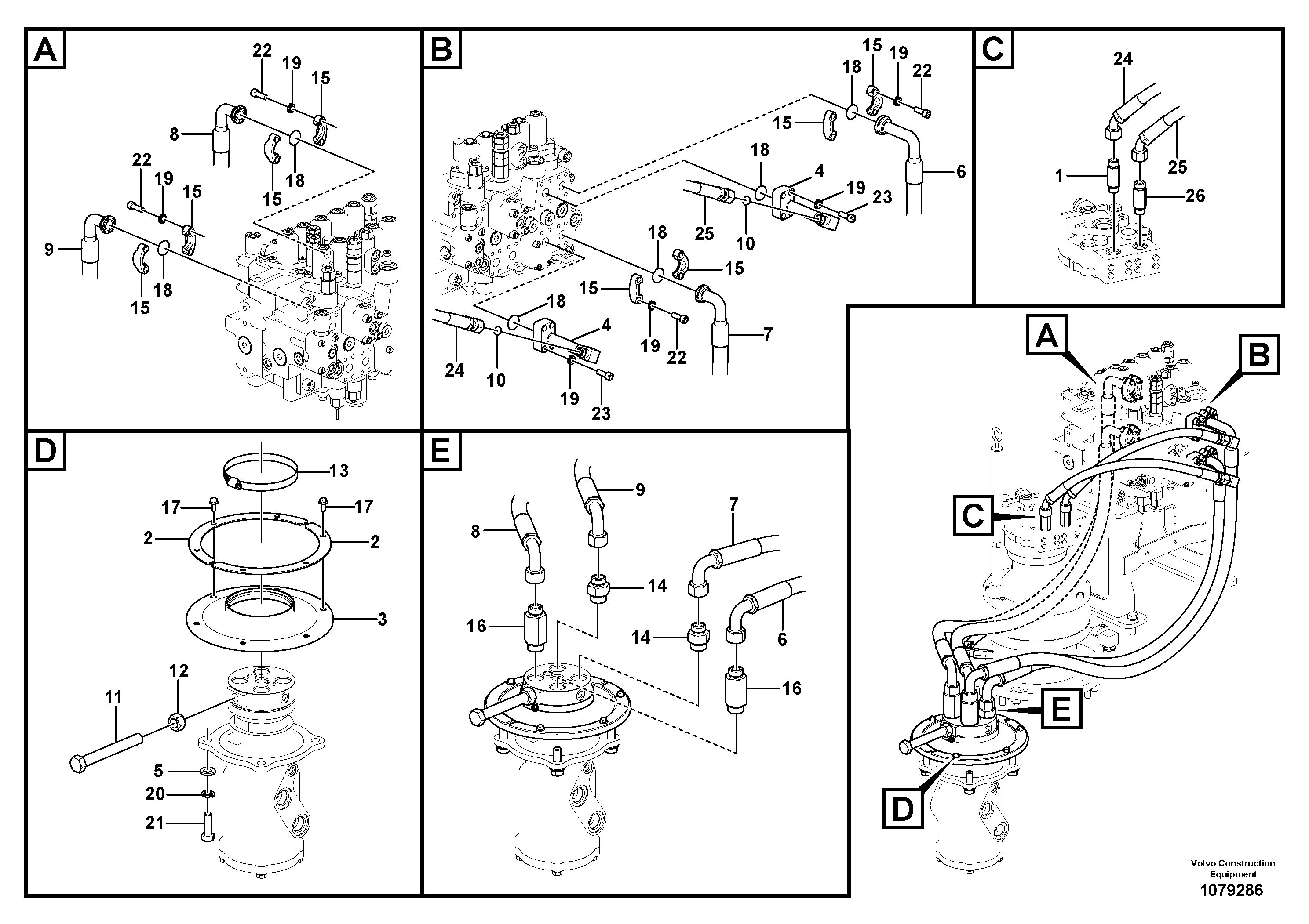 Timing gear casing VOE15800960 VOLVO