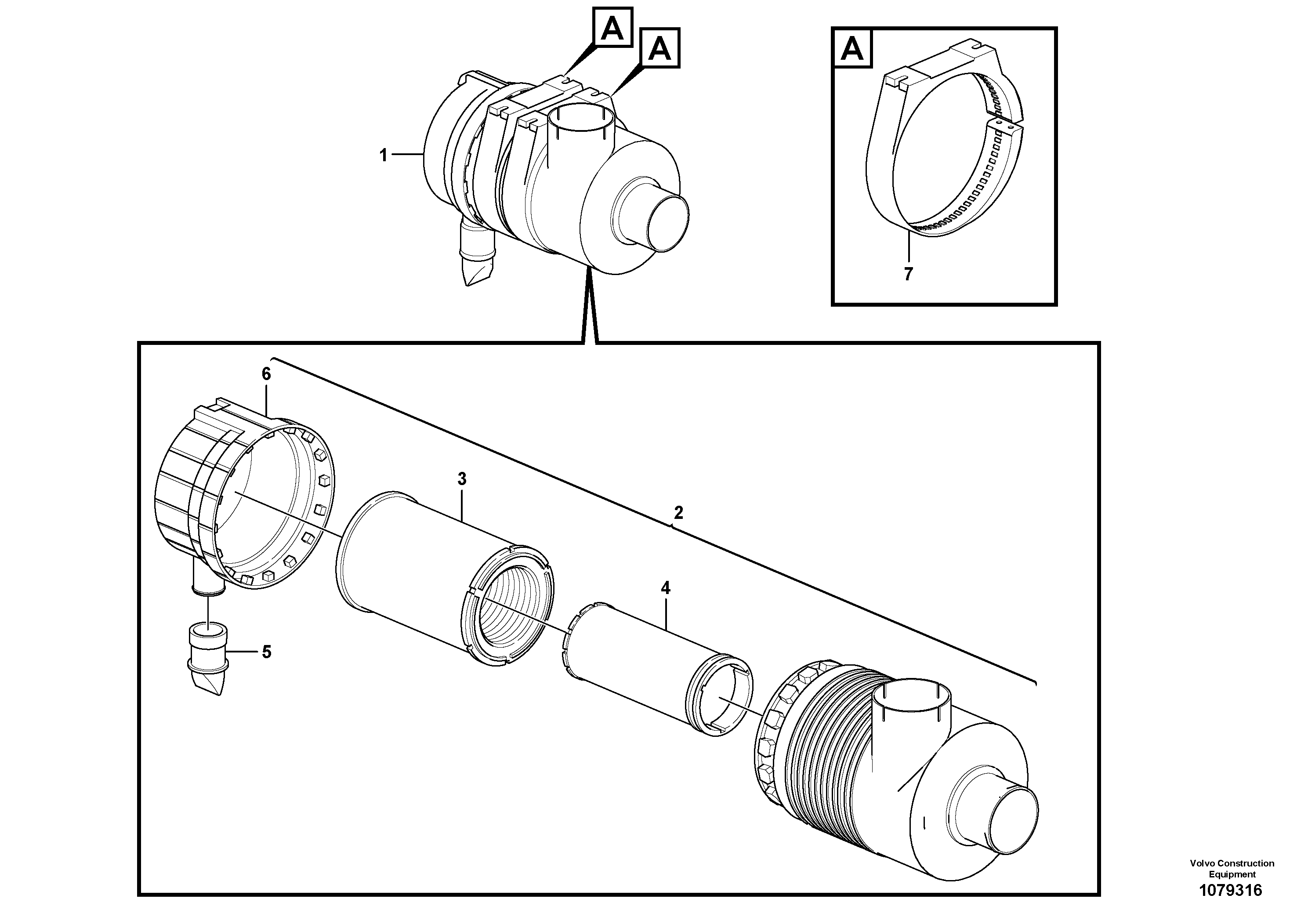 Air Cleaner VOE14545033 VOLVO