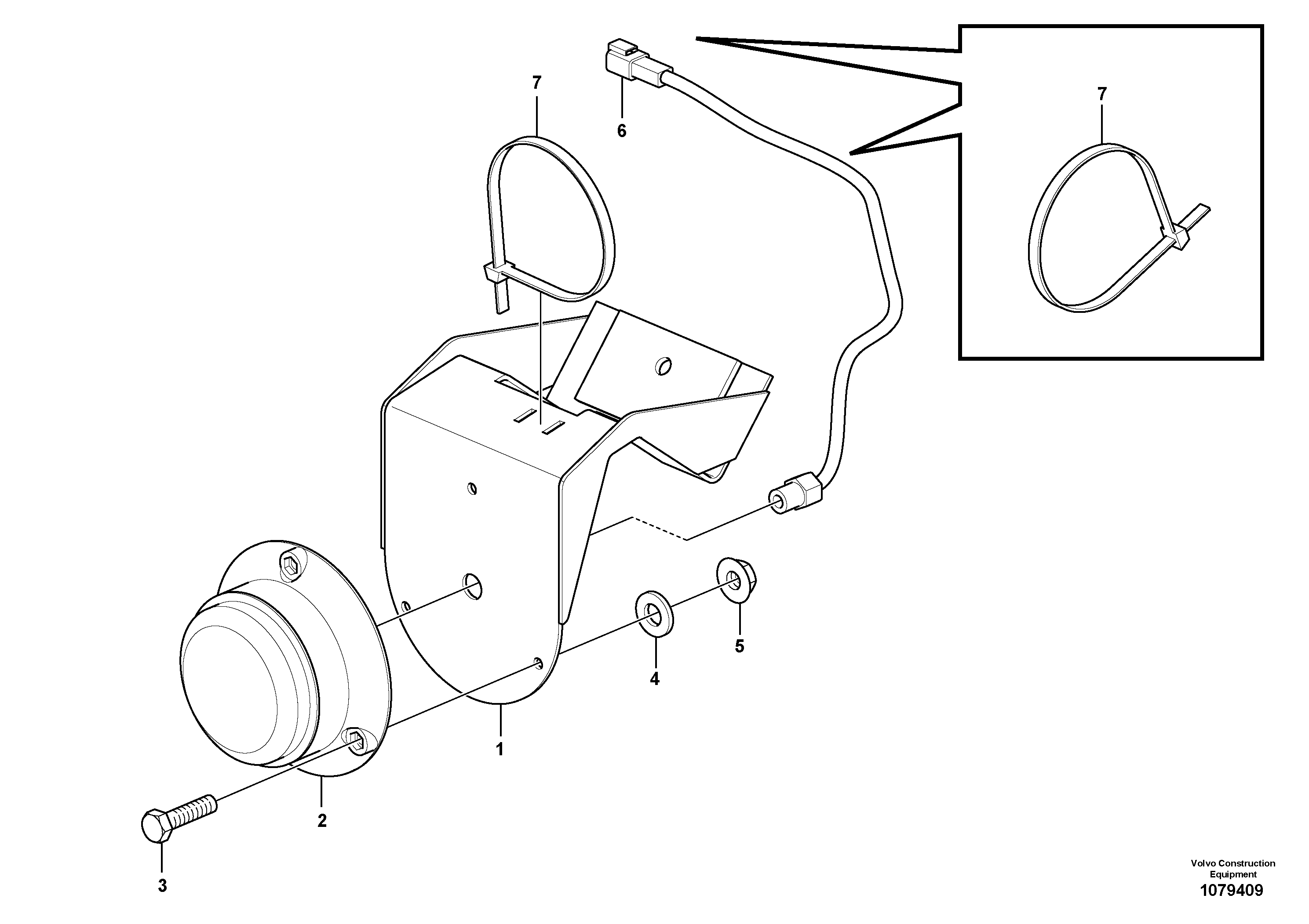 Mounting rail VOE997415 VOLVO