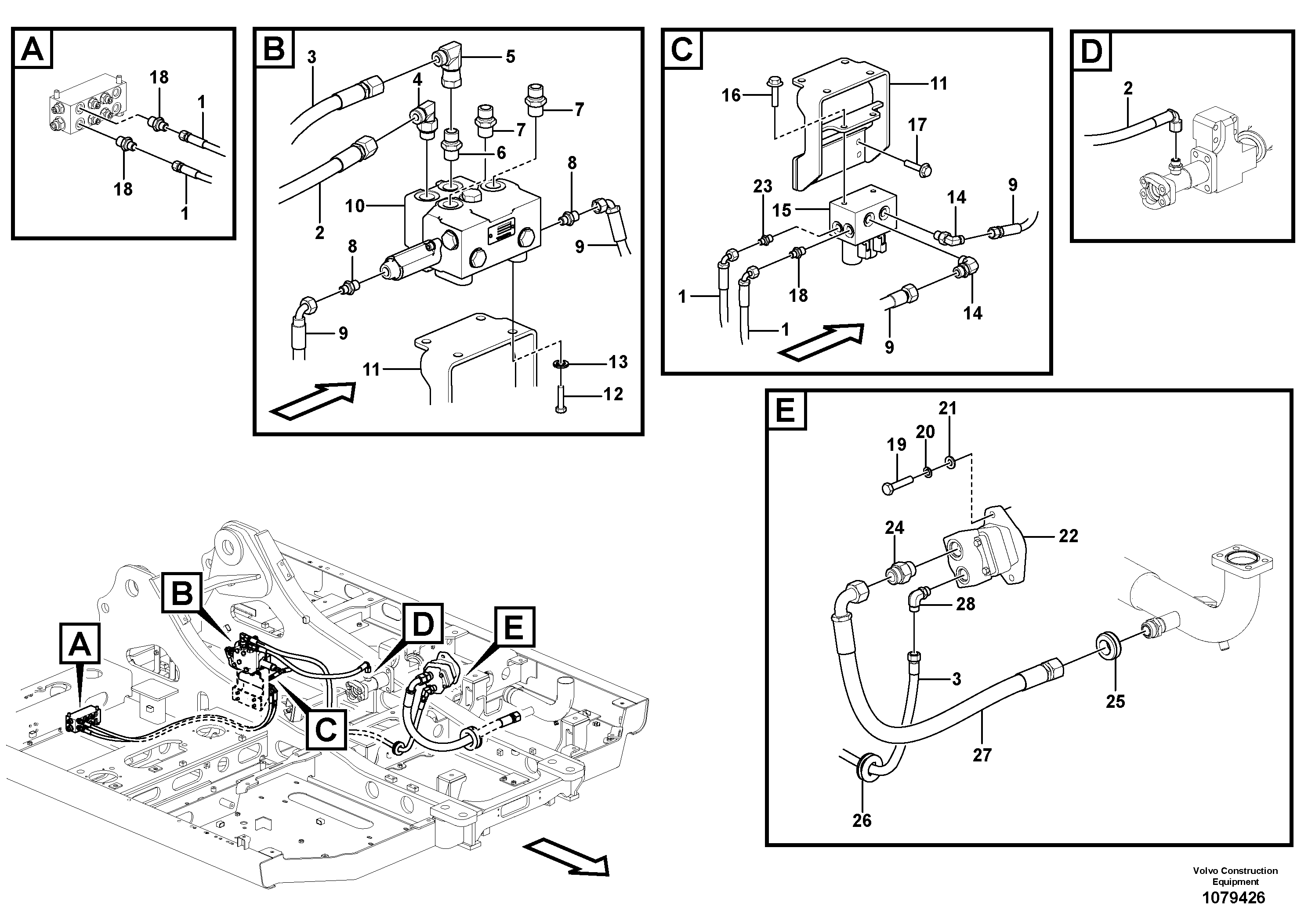 Timing gear casing VOE15187368 VOLVO