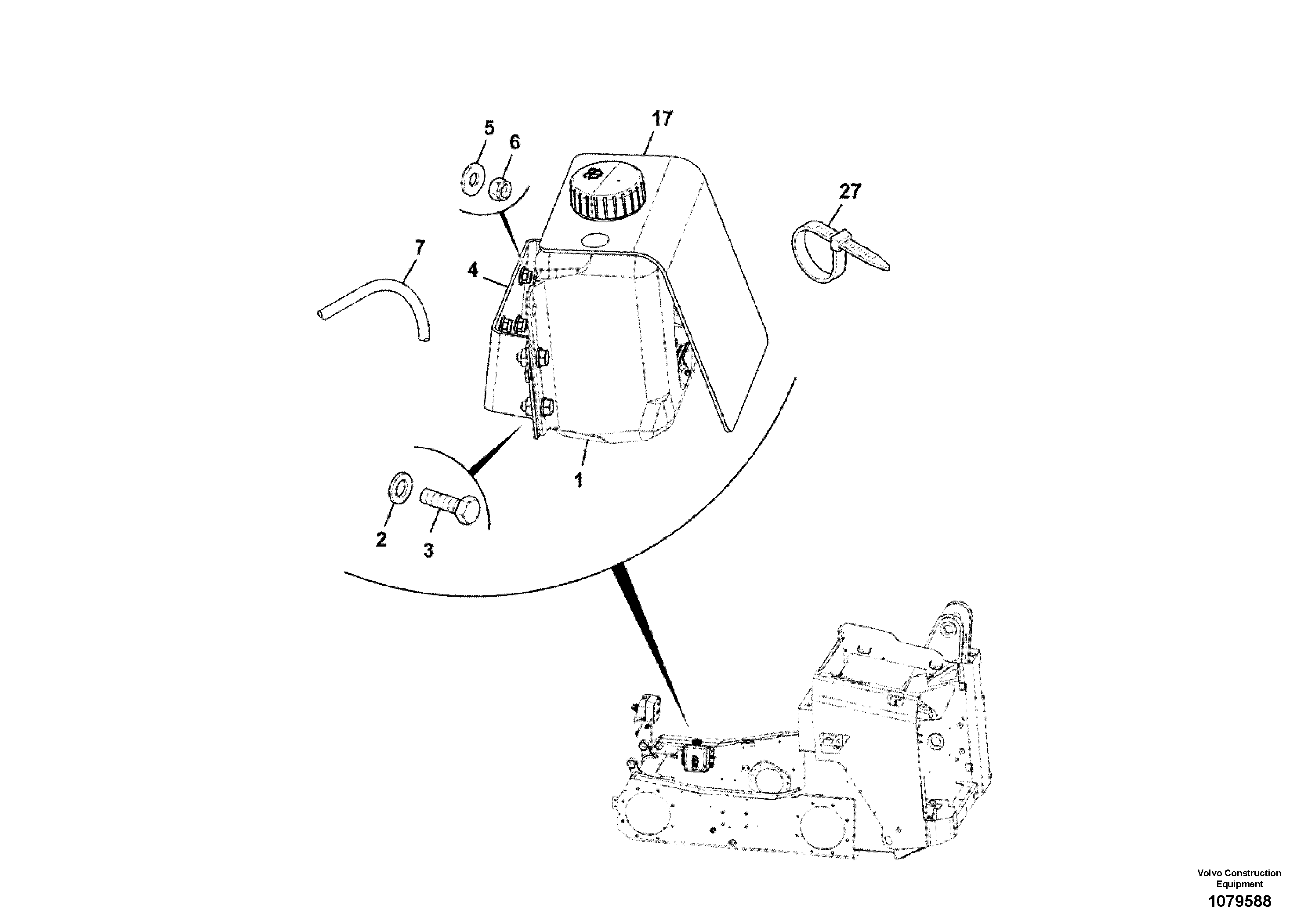 Seat frame VOE17358524 VOLVO