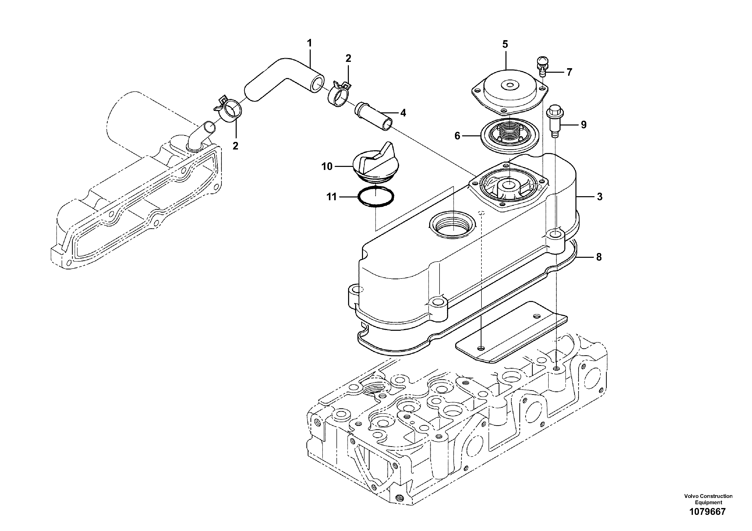 Hose coupling VOE22549334 VOLVO