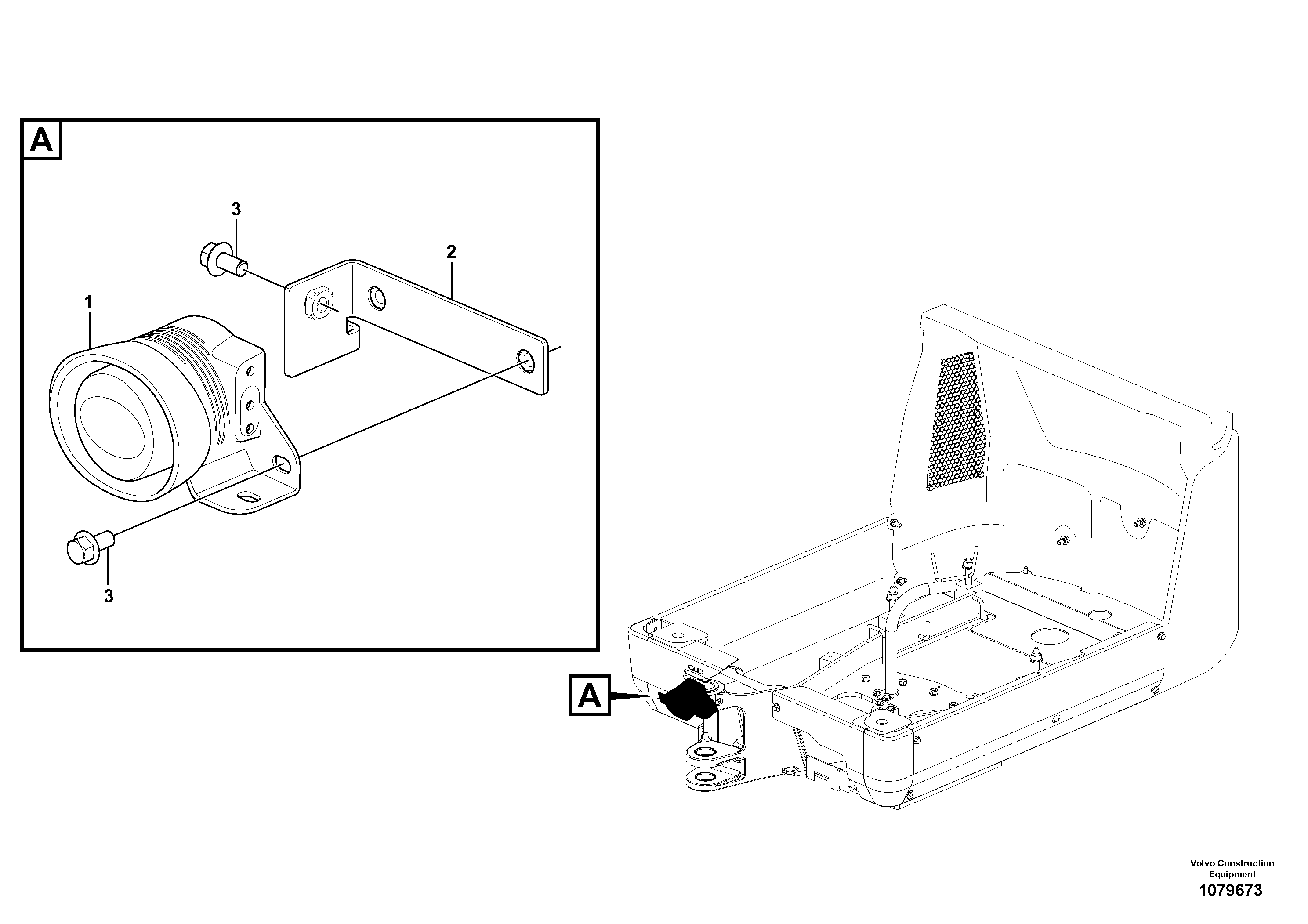Seat frame VOE15691477 VOLVO