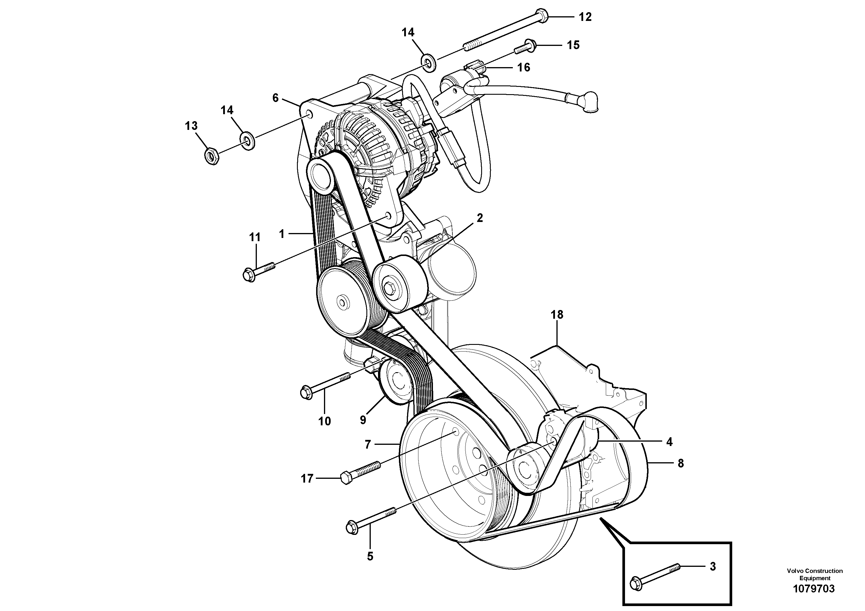 Seat frame VOE20797692 VOLVO