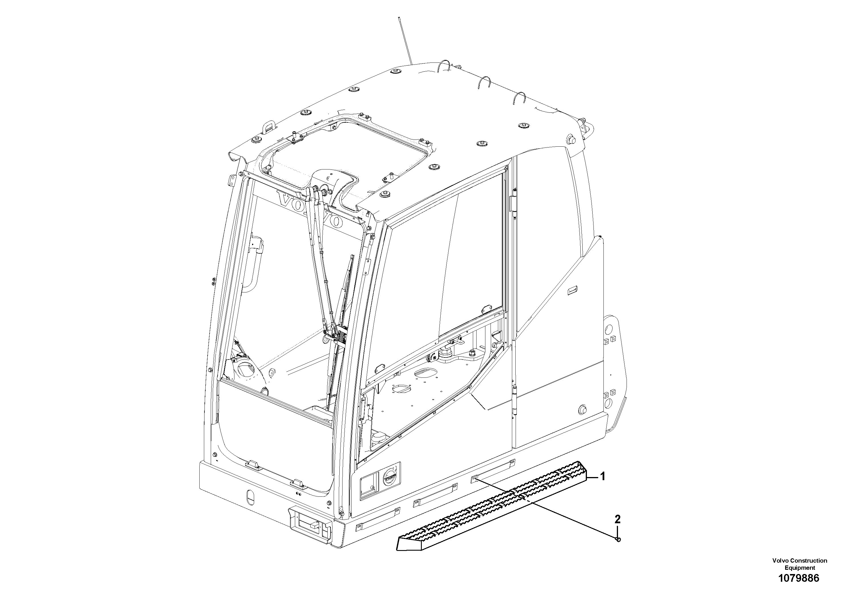 Pedal bracket R.h. VOE14681773 VOLVO