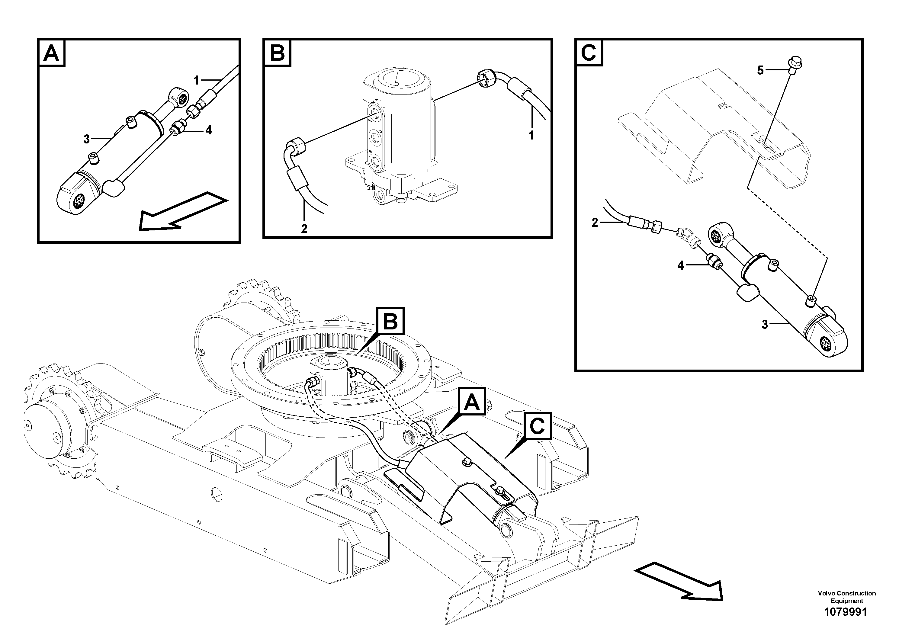Timing gear casing VOE16255034 VOLVO