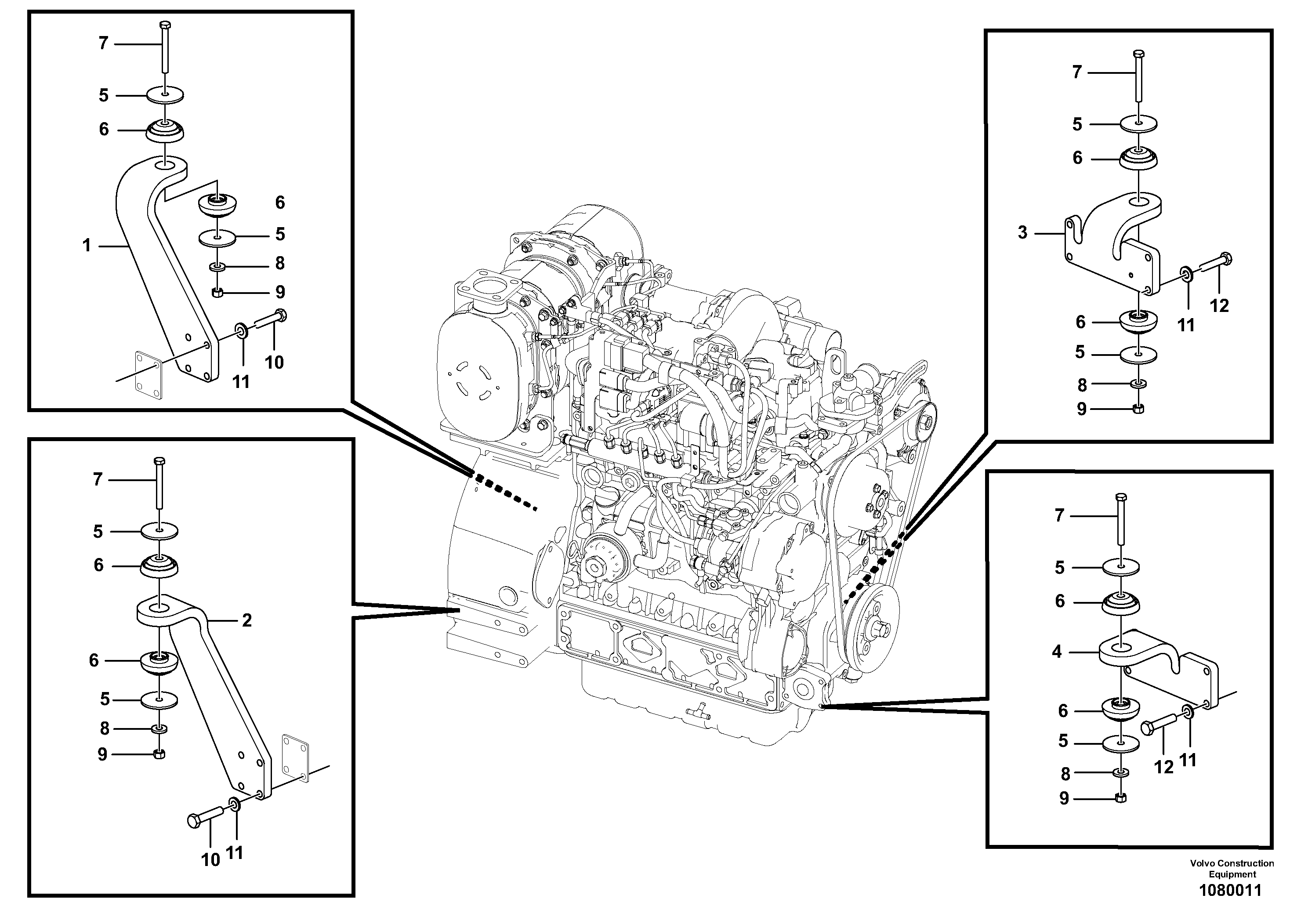 Bracket VOE12803840 VOLVO