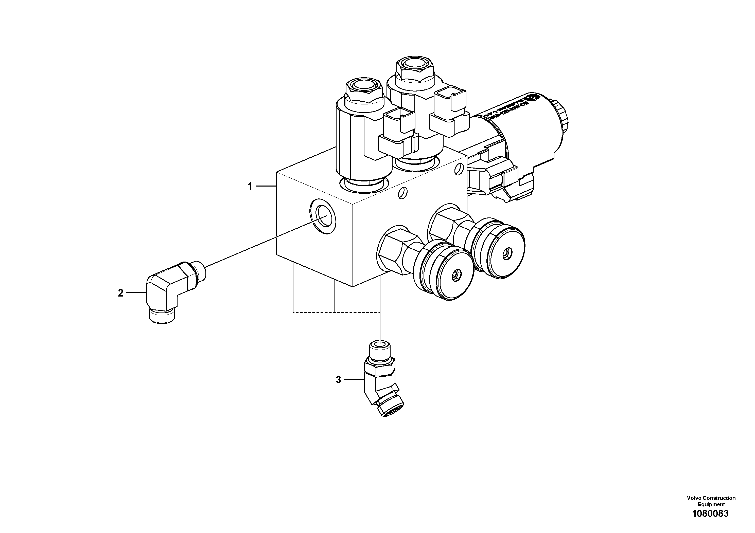 Timing gear casing VOE15801159 VOLVO