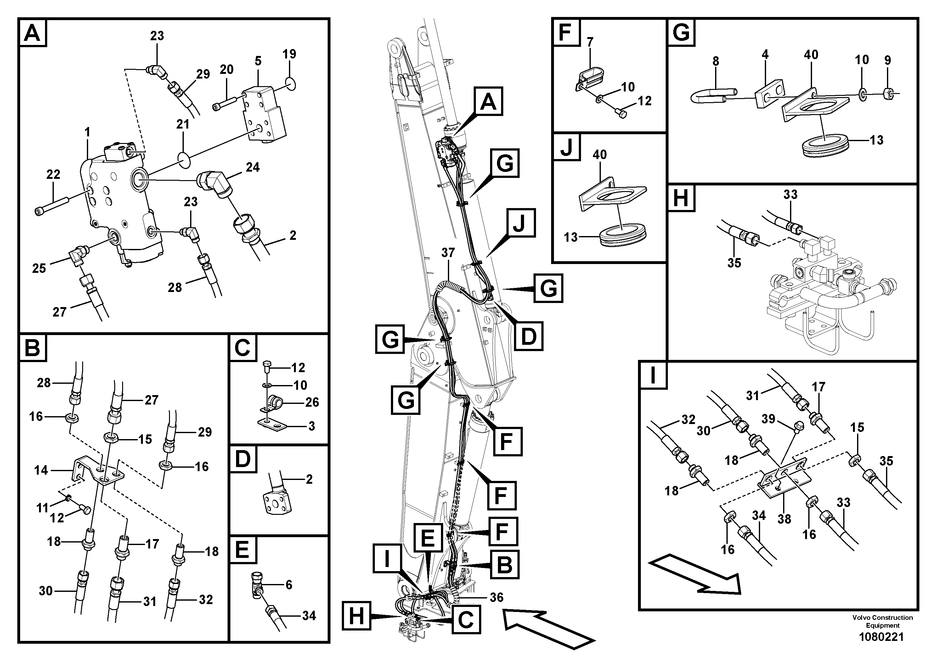 Tube assembly L.h. VOE14883685 VOLVO