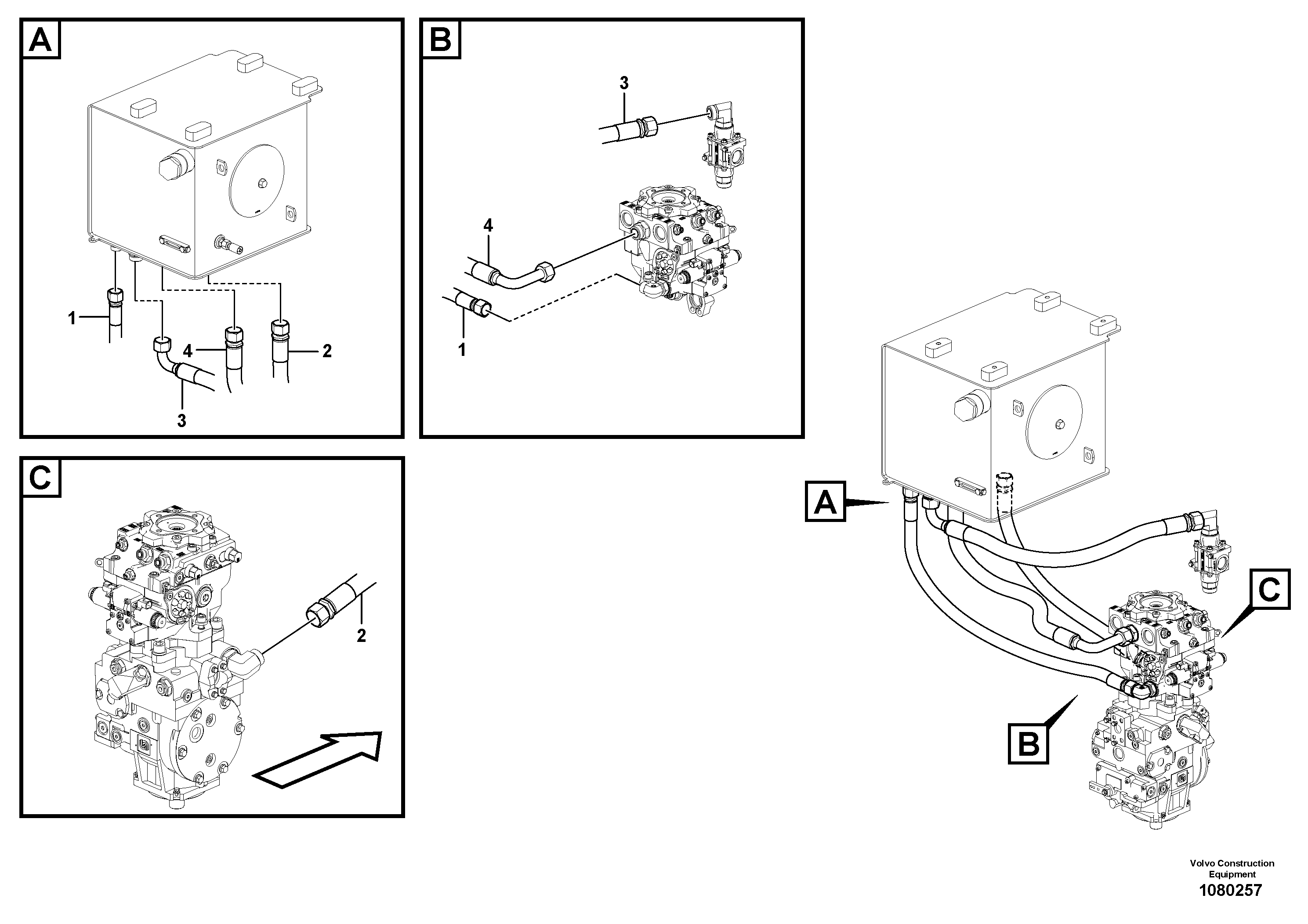 Timing gear casing VOE12810136 VOLVO