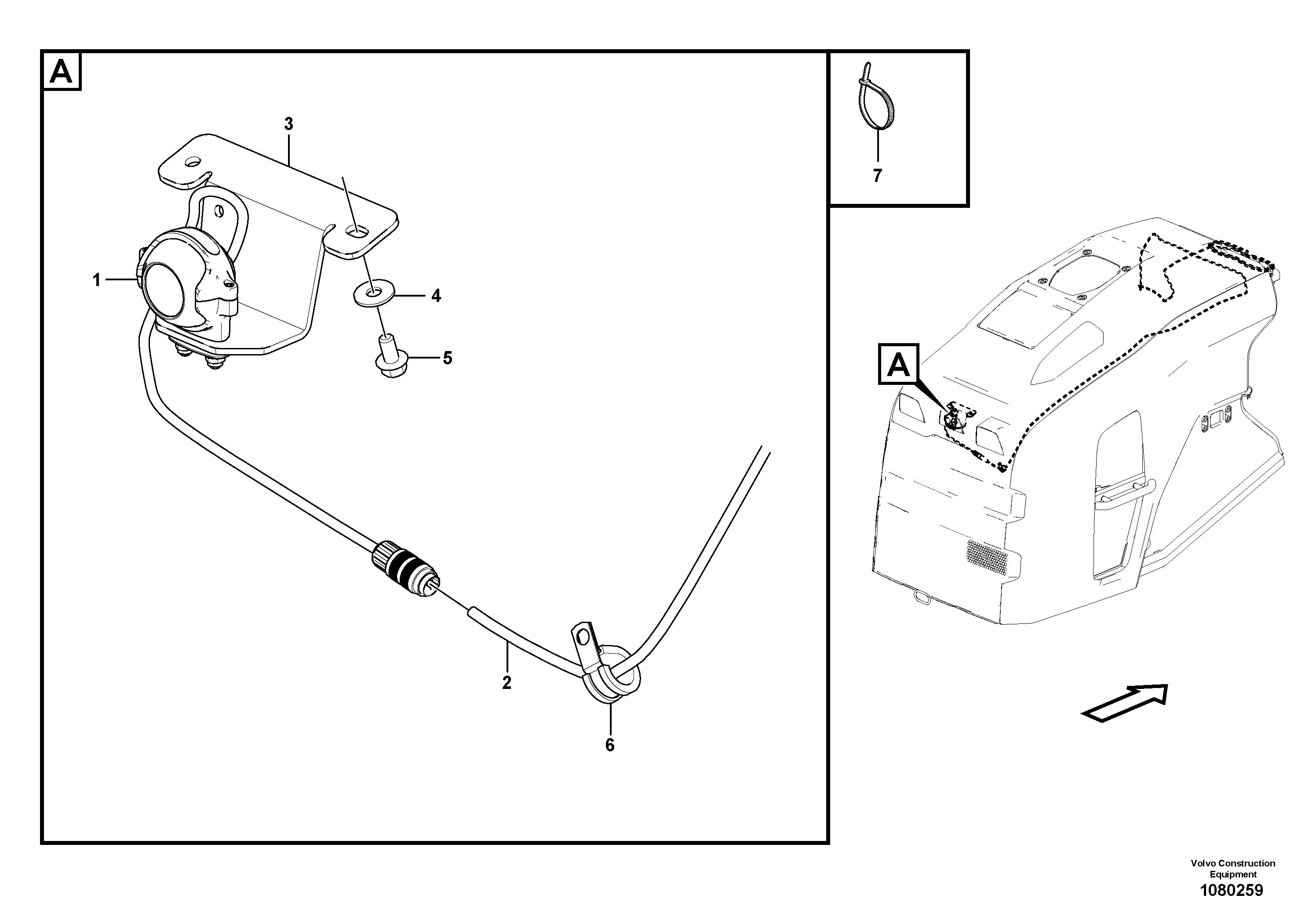 Seat frame VOE16862912 VOLVO