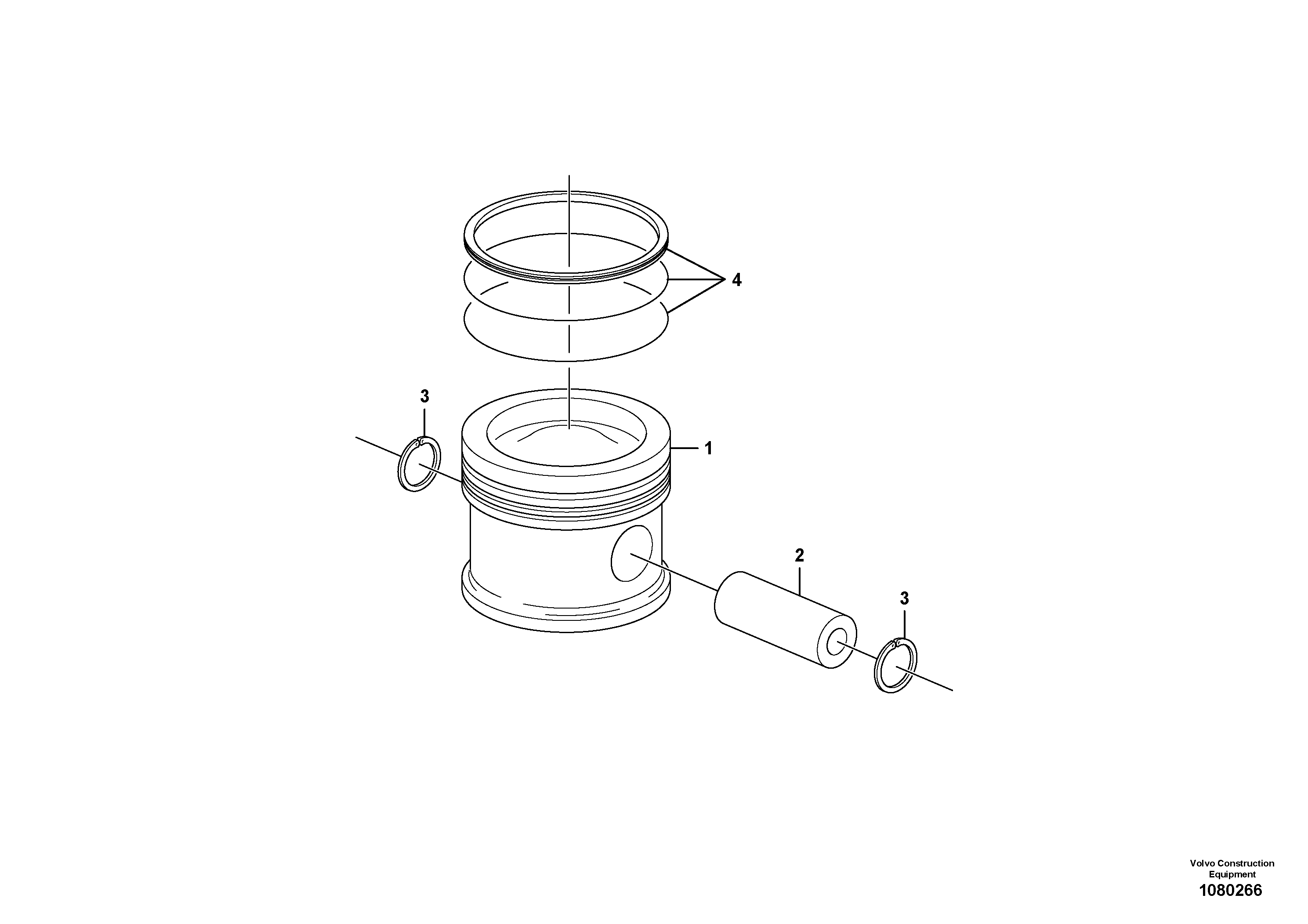 Rubber Clamp VOE22343256 VOLVO