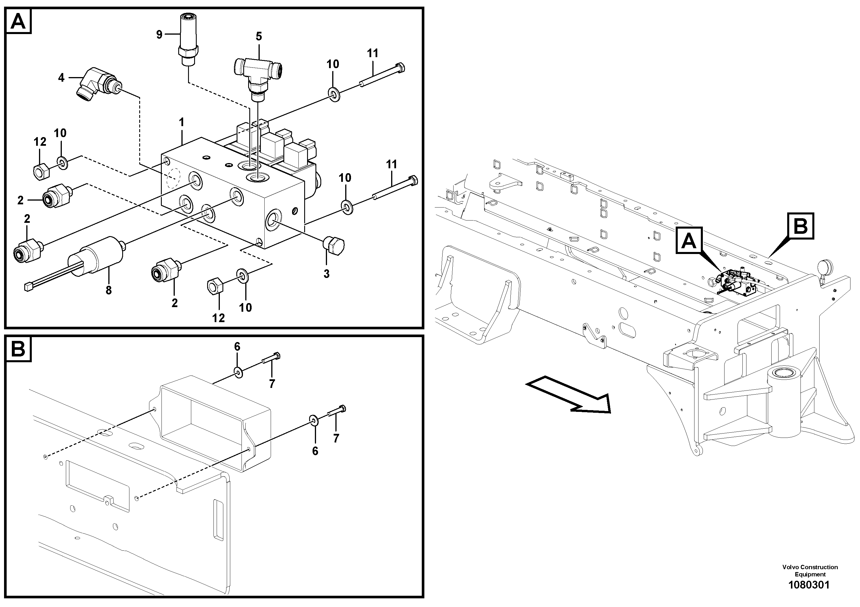 Hose support VOE17445372 VOLVO