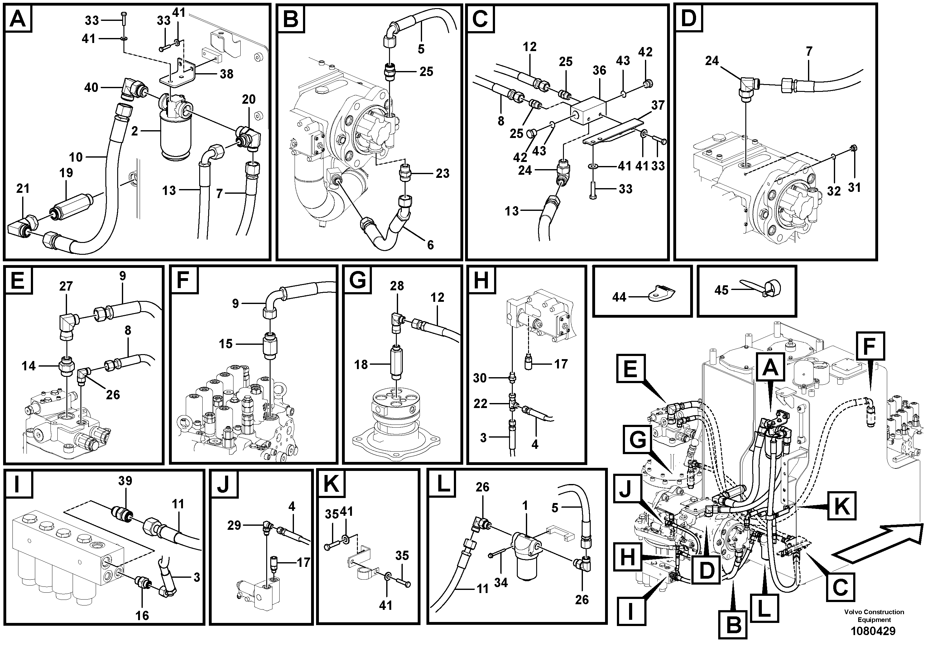 Timing gear casing VOE14740182 VOLVO