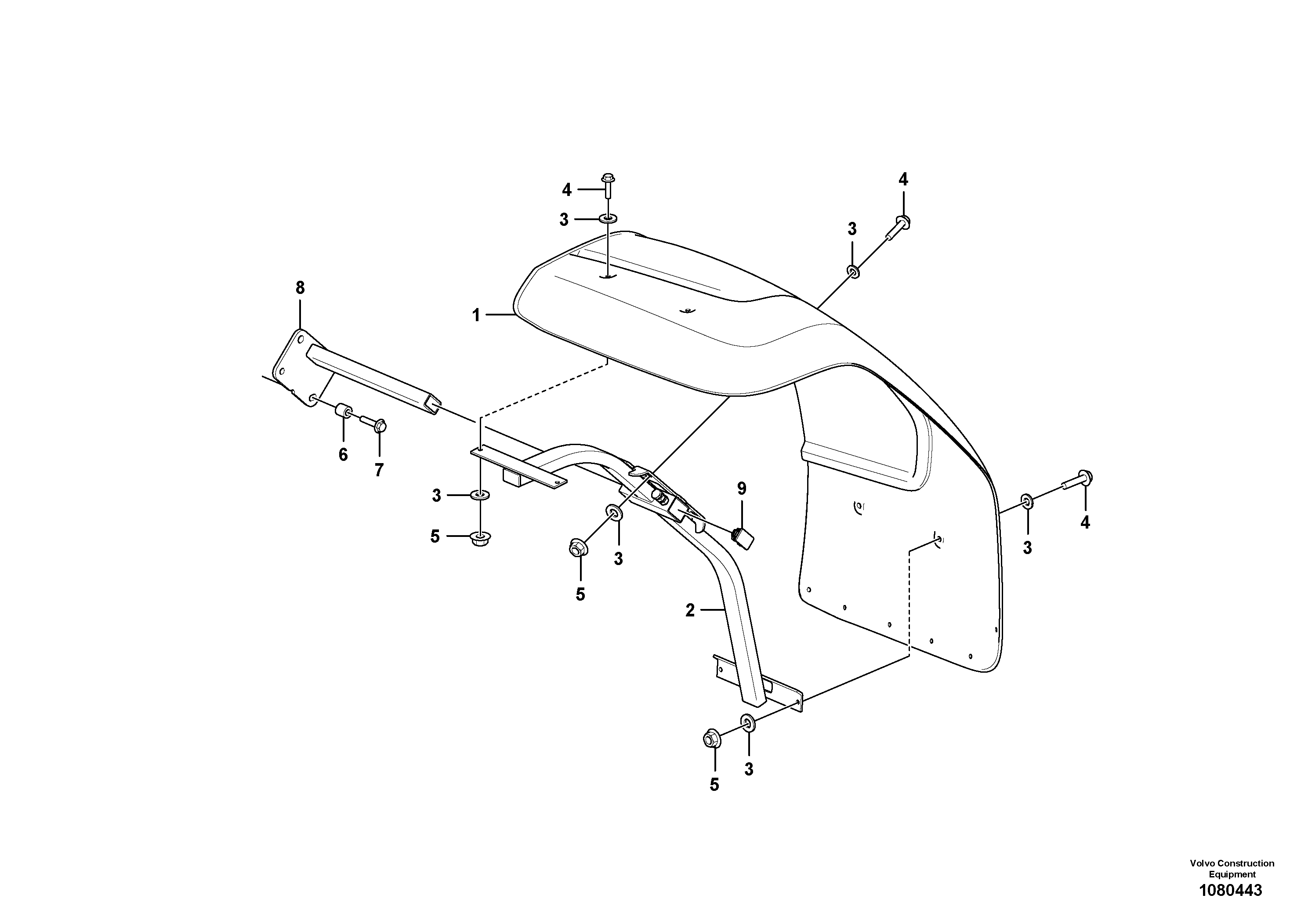 Gear Sel Fork VOE16663702 VOLVO
