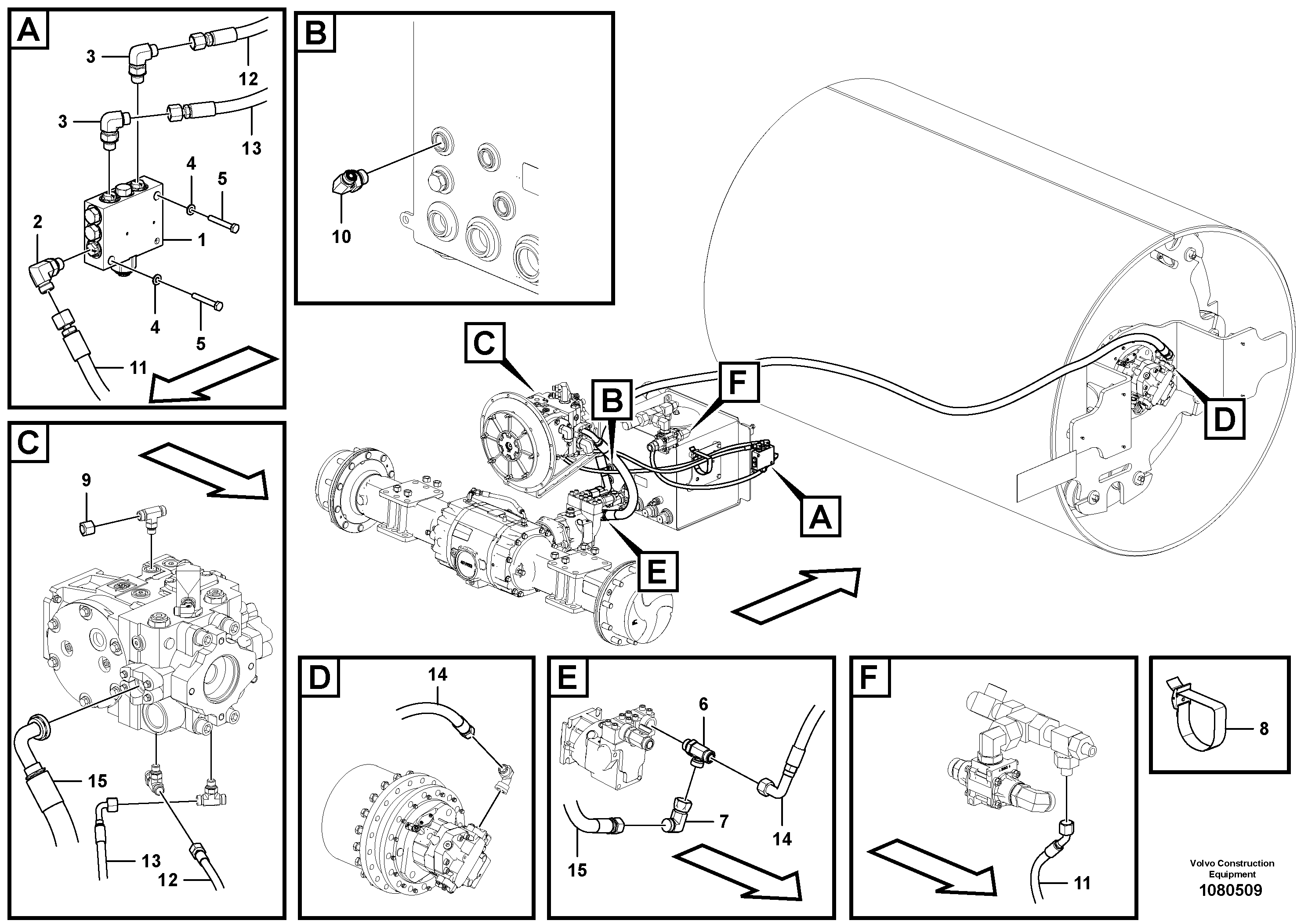 Timing gear casing VOE12811179 VOLVO