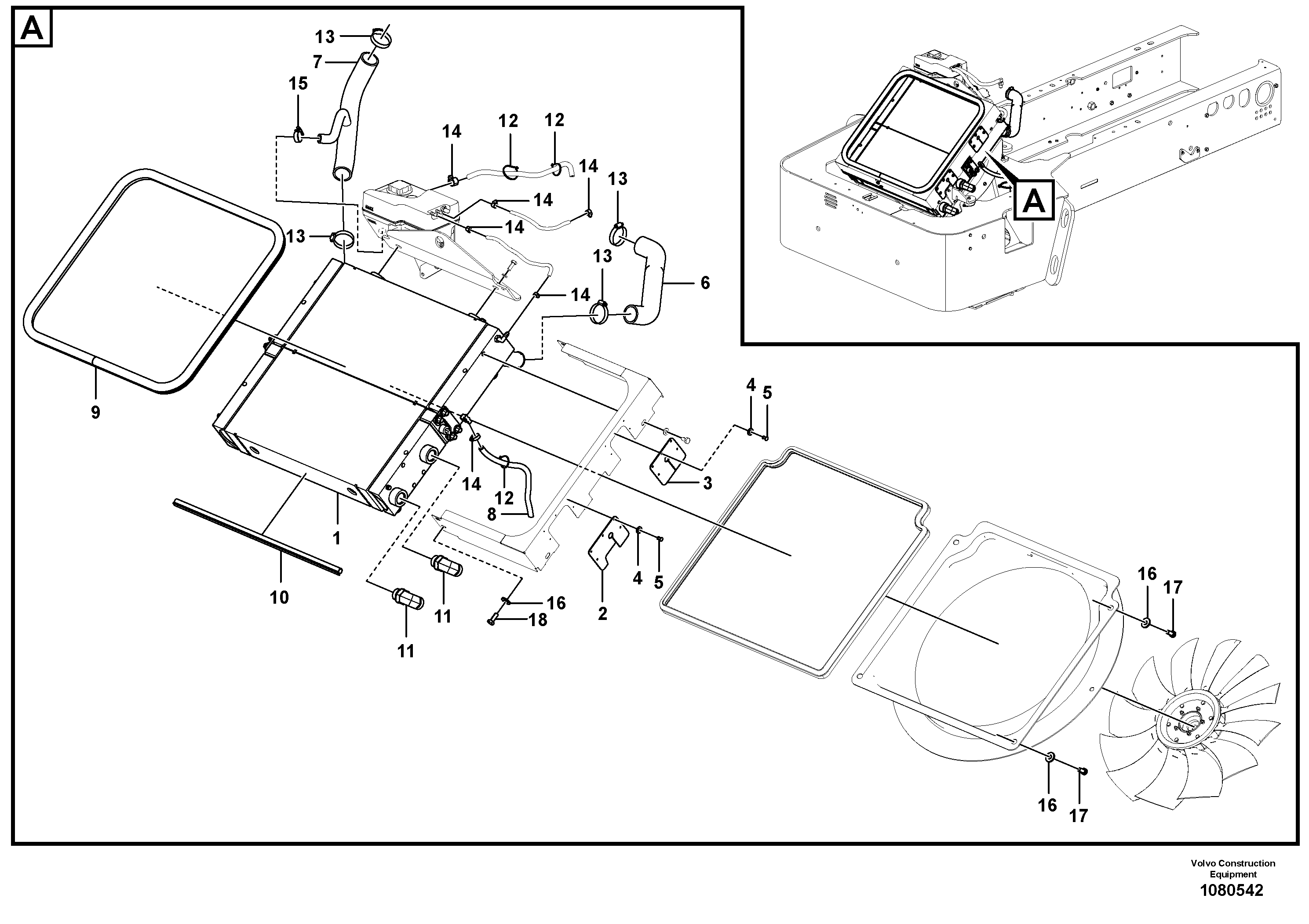 Cabin roof VOE12832997 VOLVO