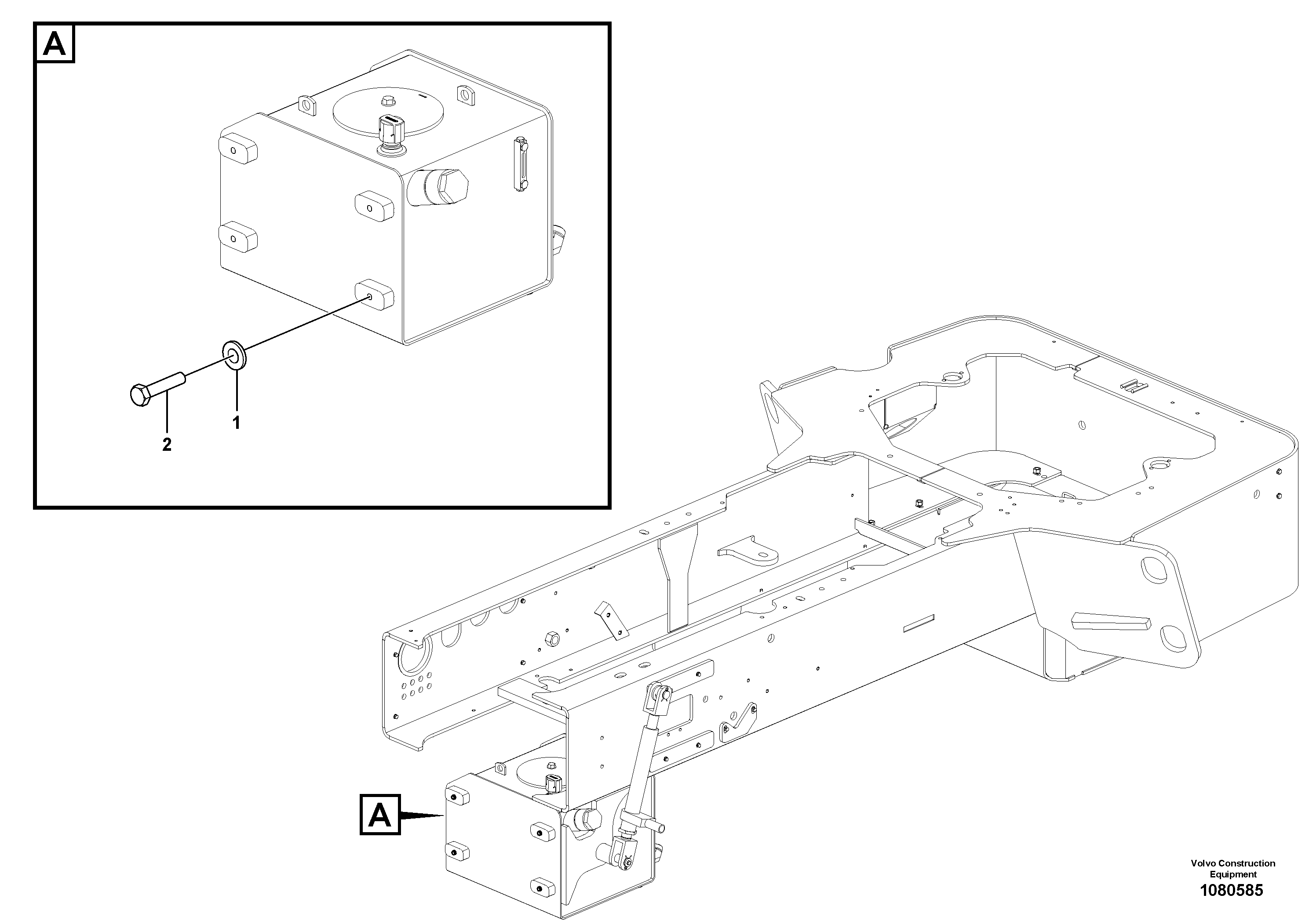 Mounting rail VOE60110317 VOLVO